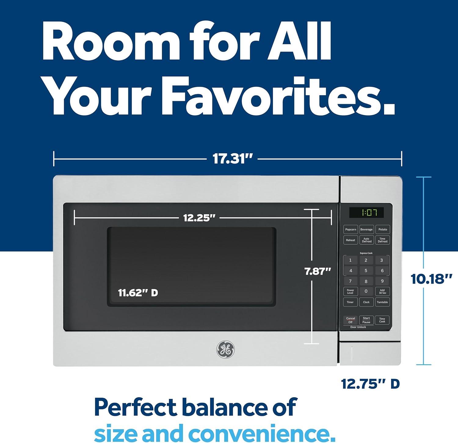 GE 0.7 Cu. Ft. Capacity Countertop Microwave Oven