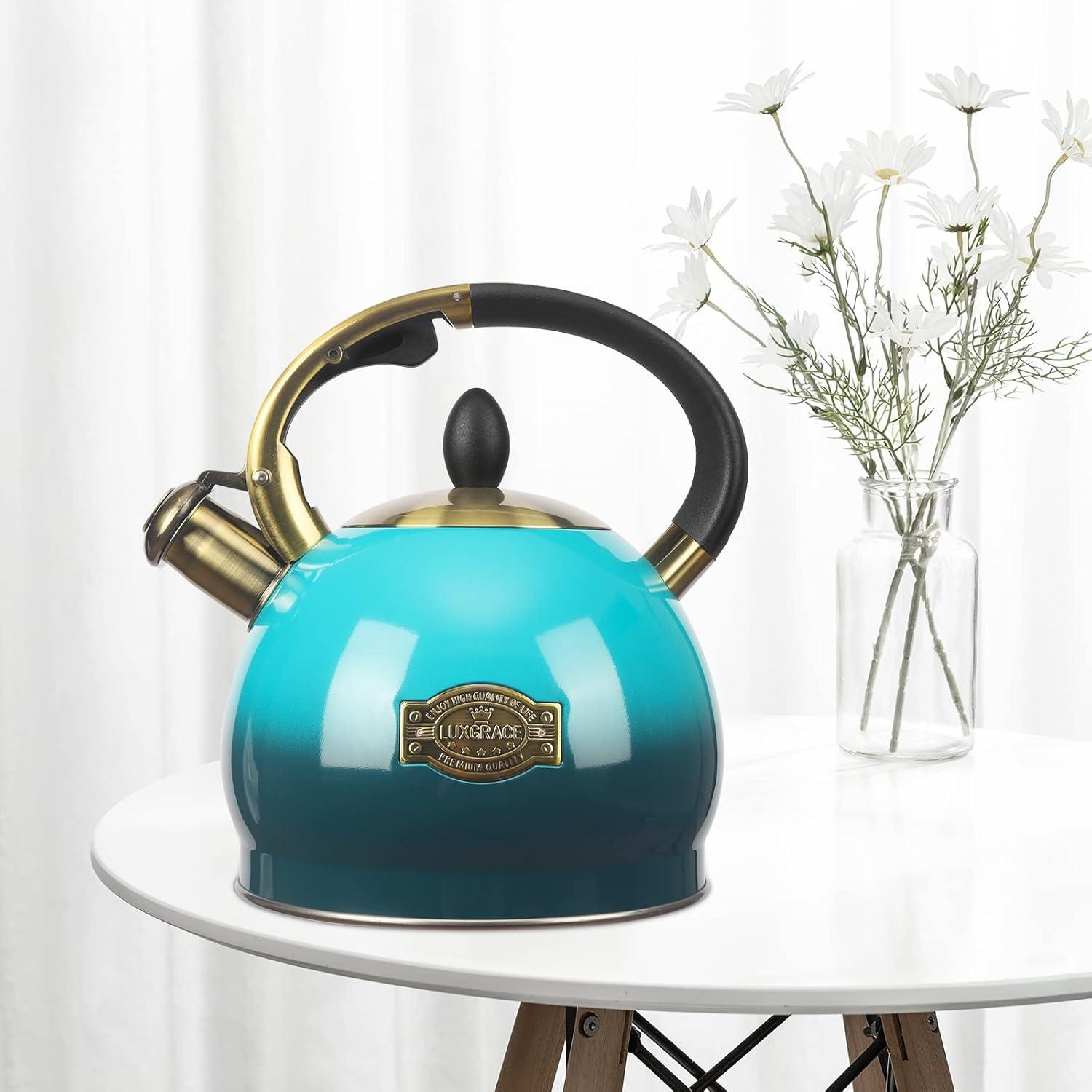 Tea Kettle -3.0 Quart Tea Kettles Stovetop Whistling Teapot Stainless Steel Tea Pots for Stove Top Whistle Tea Pot