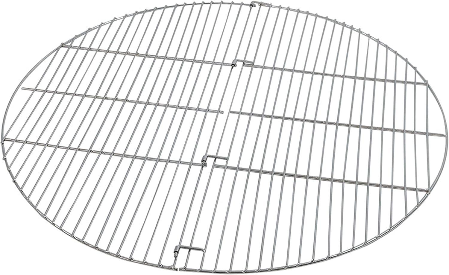 Sunnydaze Outdoor Camping Portable Heavy-Duty, Foldable Chrome-Plated Fire Pit Cooking Grill Grate - 36"