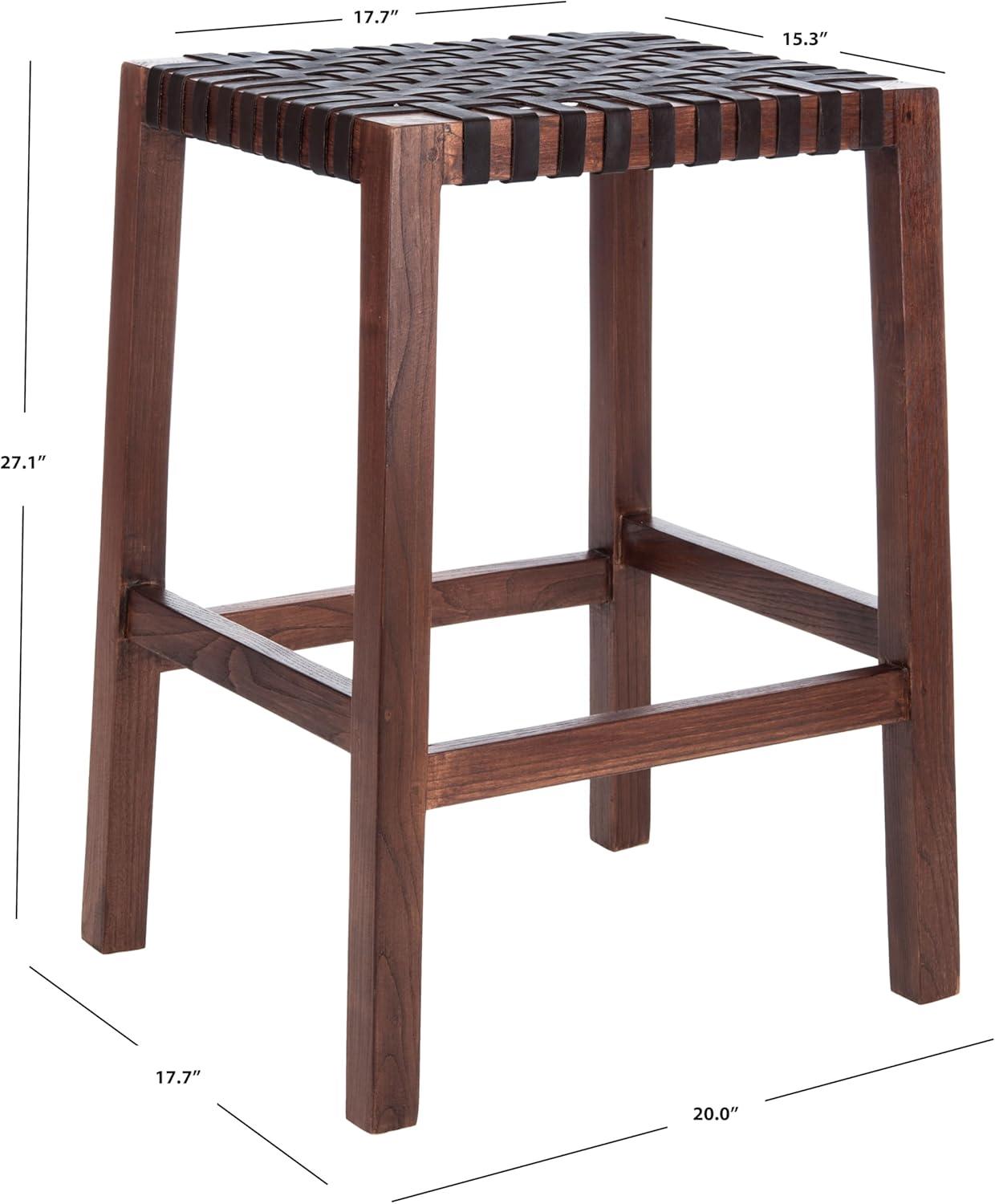 Capri Counter Stool - BST1009 - Brown/Brown - Safavieh