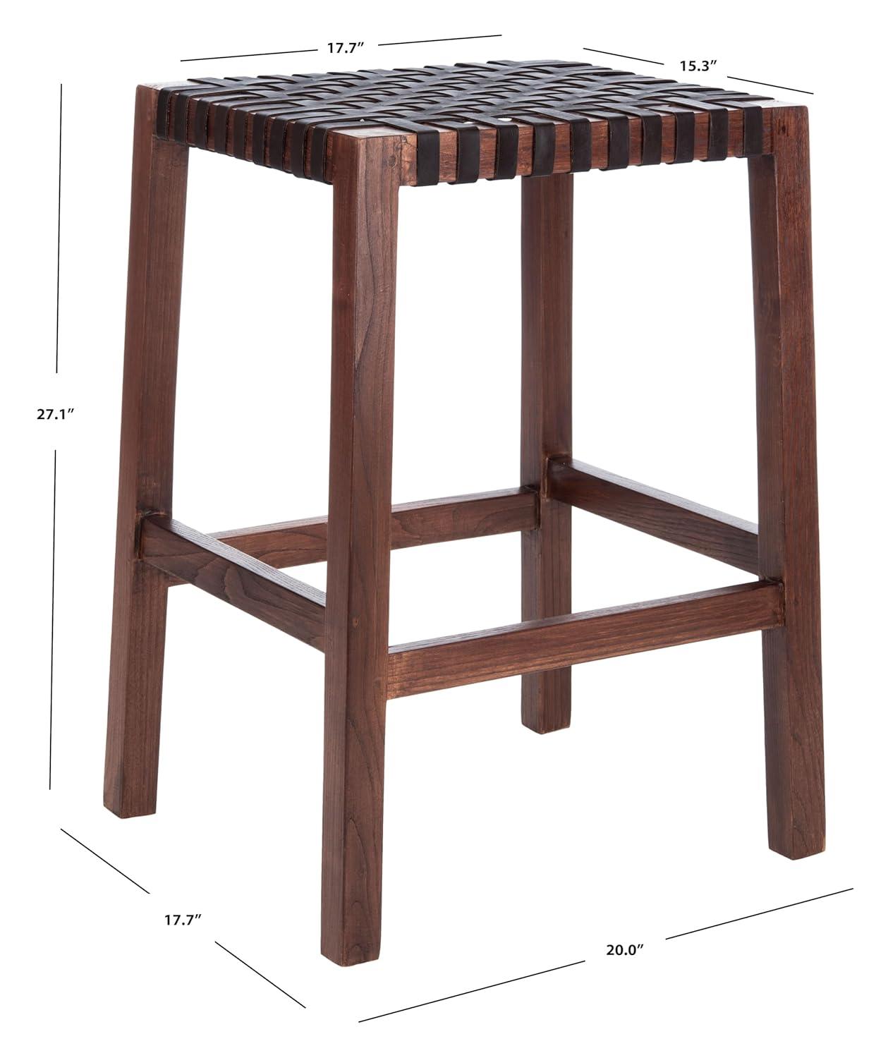 Capri Counter Stool - BST1009 - Brown/Brown - Safavieh