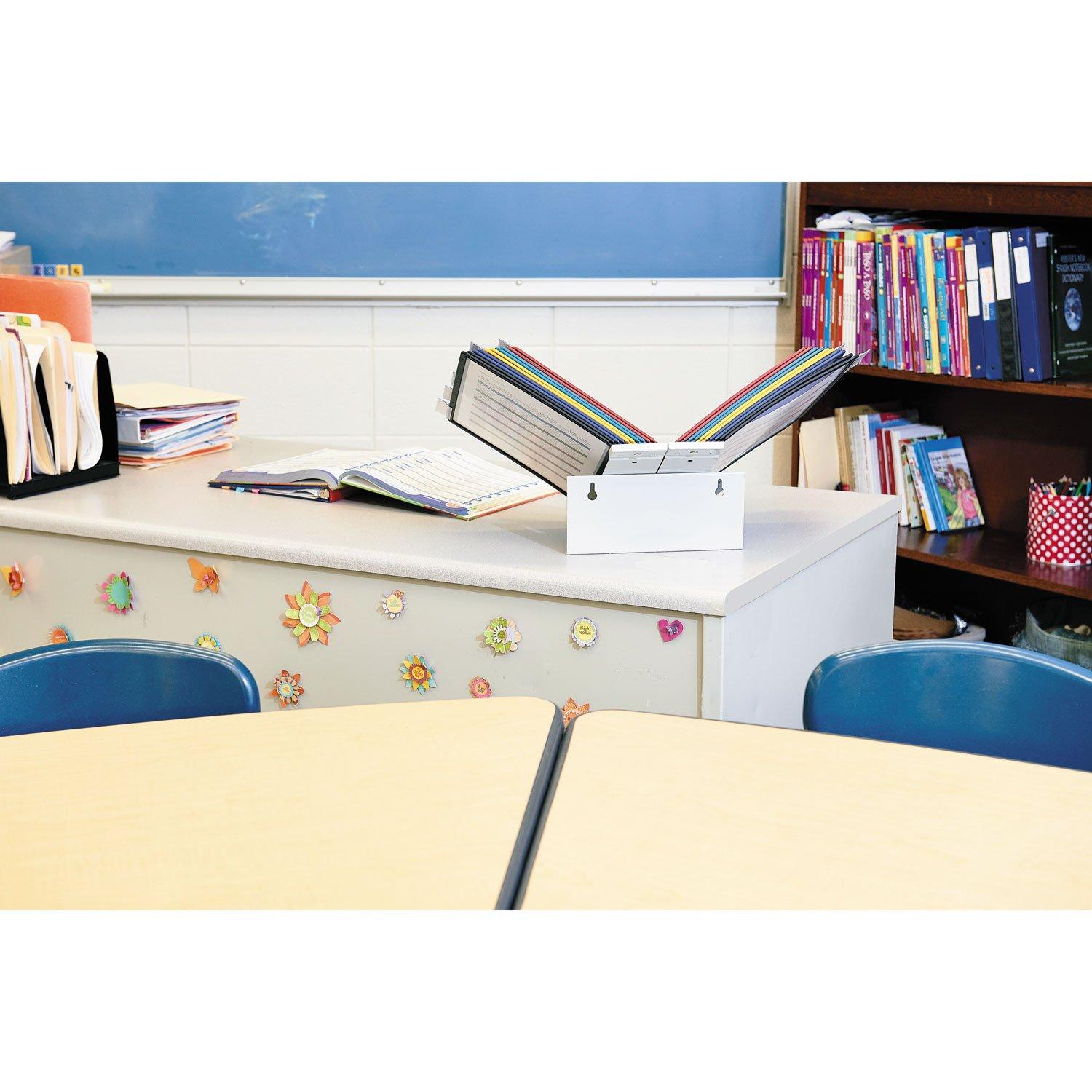 Durable® ario Reference Desktop System, 20 Panels, Assorted Borders And Panels