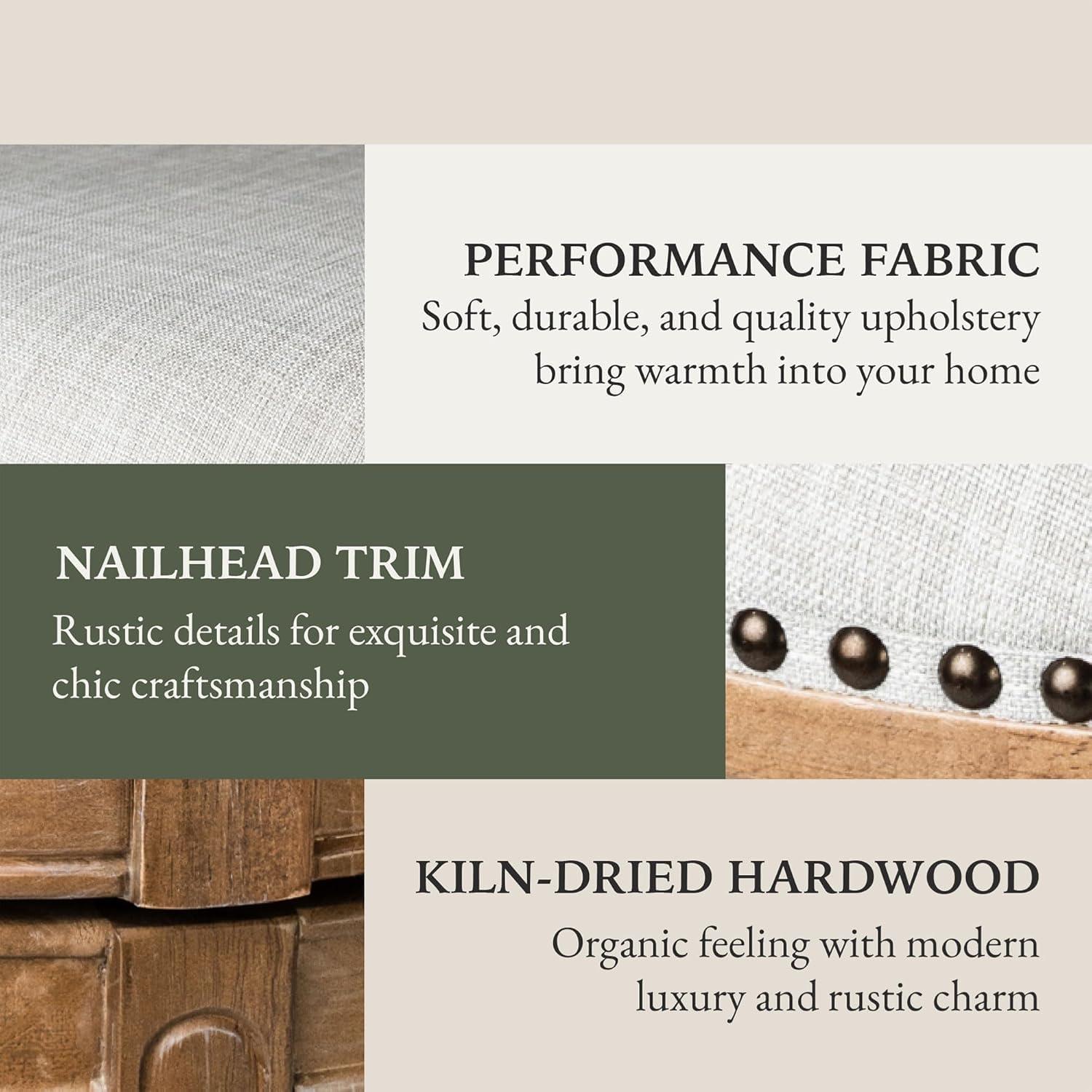 Maven Lane Maven Lane Alexander Stool with Fabric Upholstery