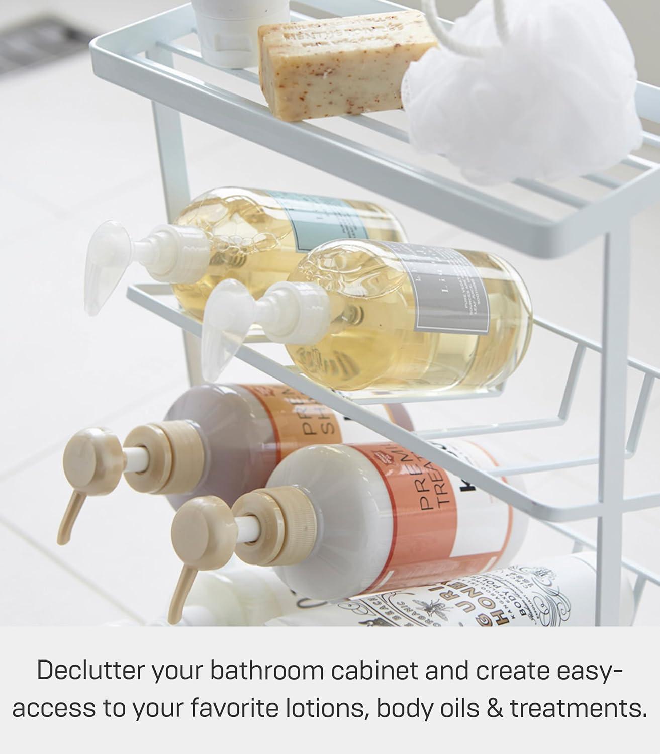 Yamazaki Home Tower Yamazaki Home Free Standing Shower Caddy - Bathroom Organizer Storage Holder, Steel