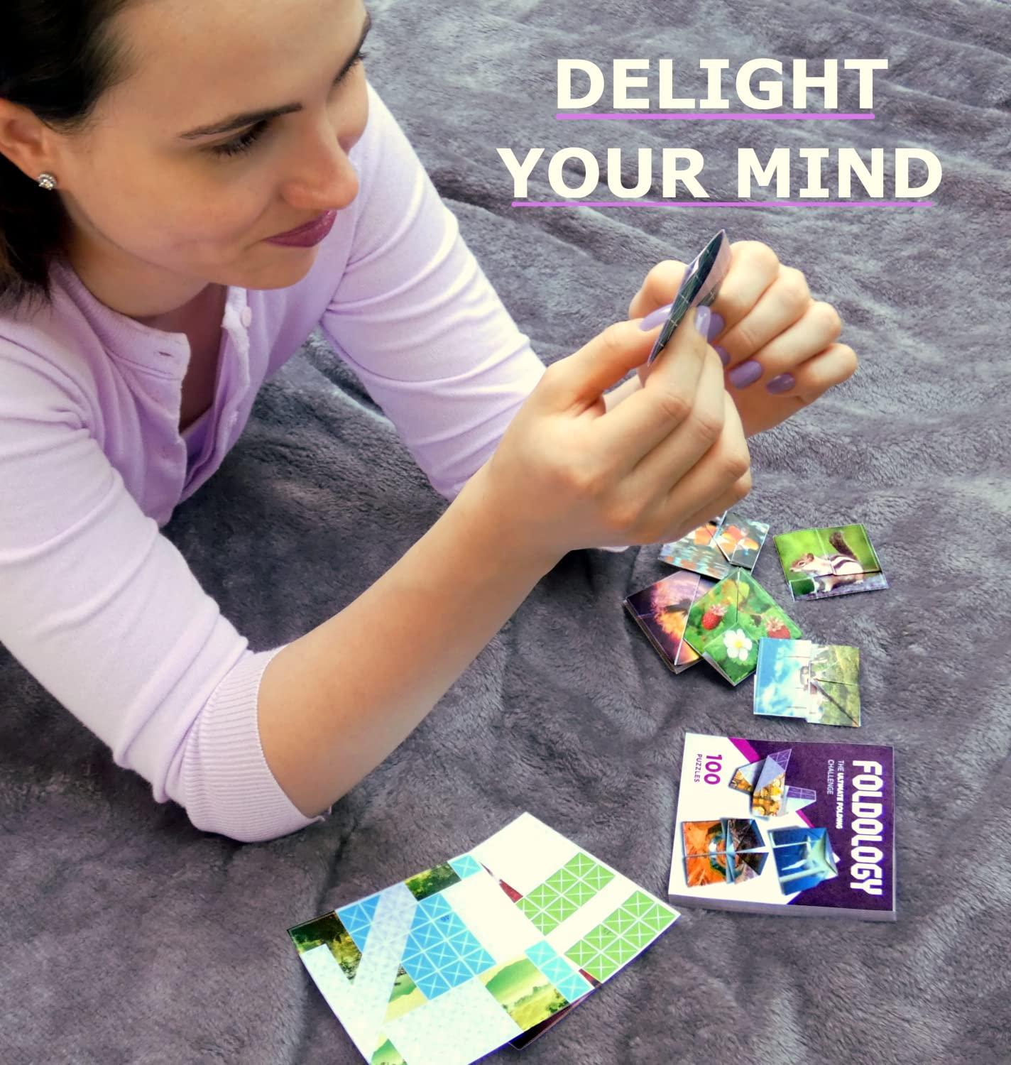 FOLDOLOGY - The Origami Puzzle Game! Stocking Stuffer for Tweens, Teens & Adults.