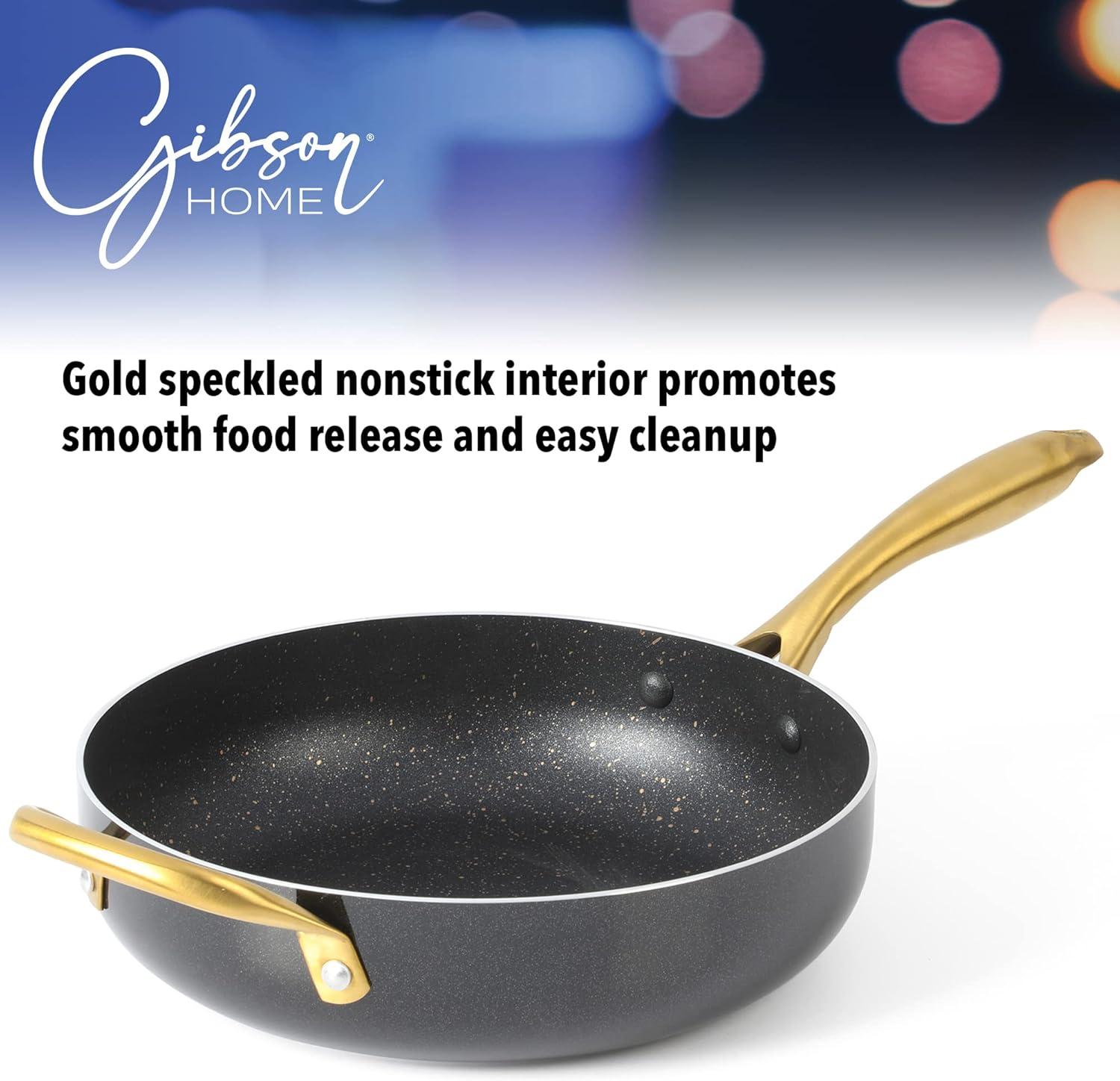 Gibson Home Ellsworth 12 Piece Aluminum Nonstick Cookware Set