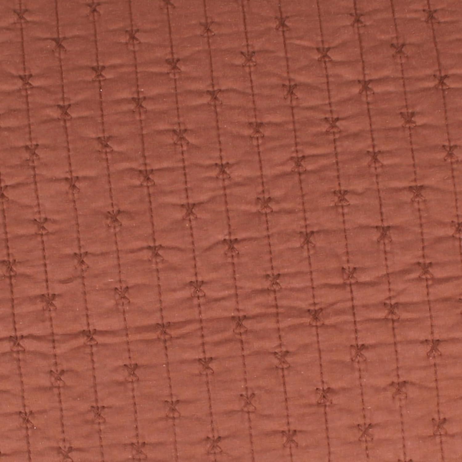 Cross Stitch Blush Twin Quilt Set - Levtex Home
