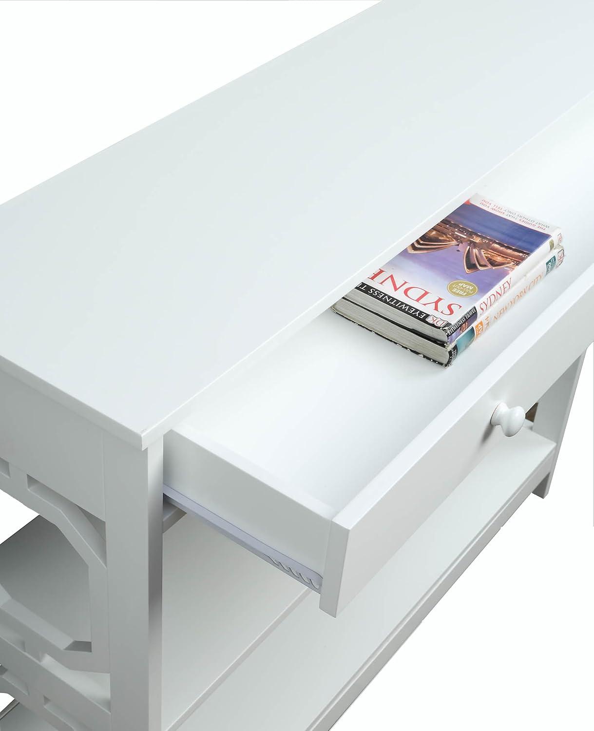 Omega 1 Drawer Console Table with Shelves