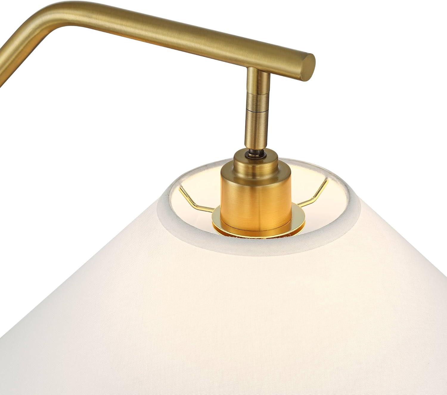 Possini Euro Design Rook Mid Century Modern 66" Tall Standing Floor Lamp Light Curved Chairside Arc with Dimmer Gold Black Metal Living Room Bedroom