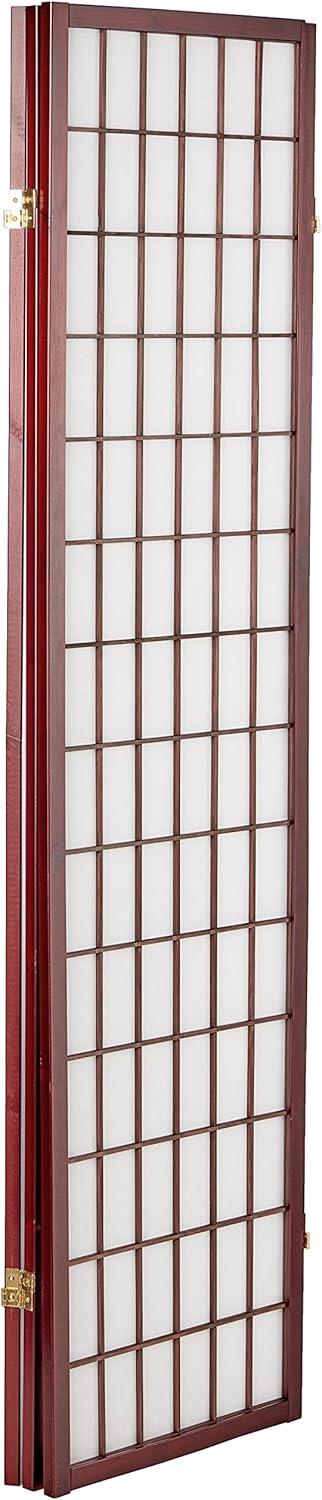 50'' W x 70'' H 3 - Panel Solid Wood Folding Room Divider