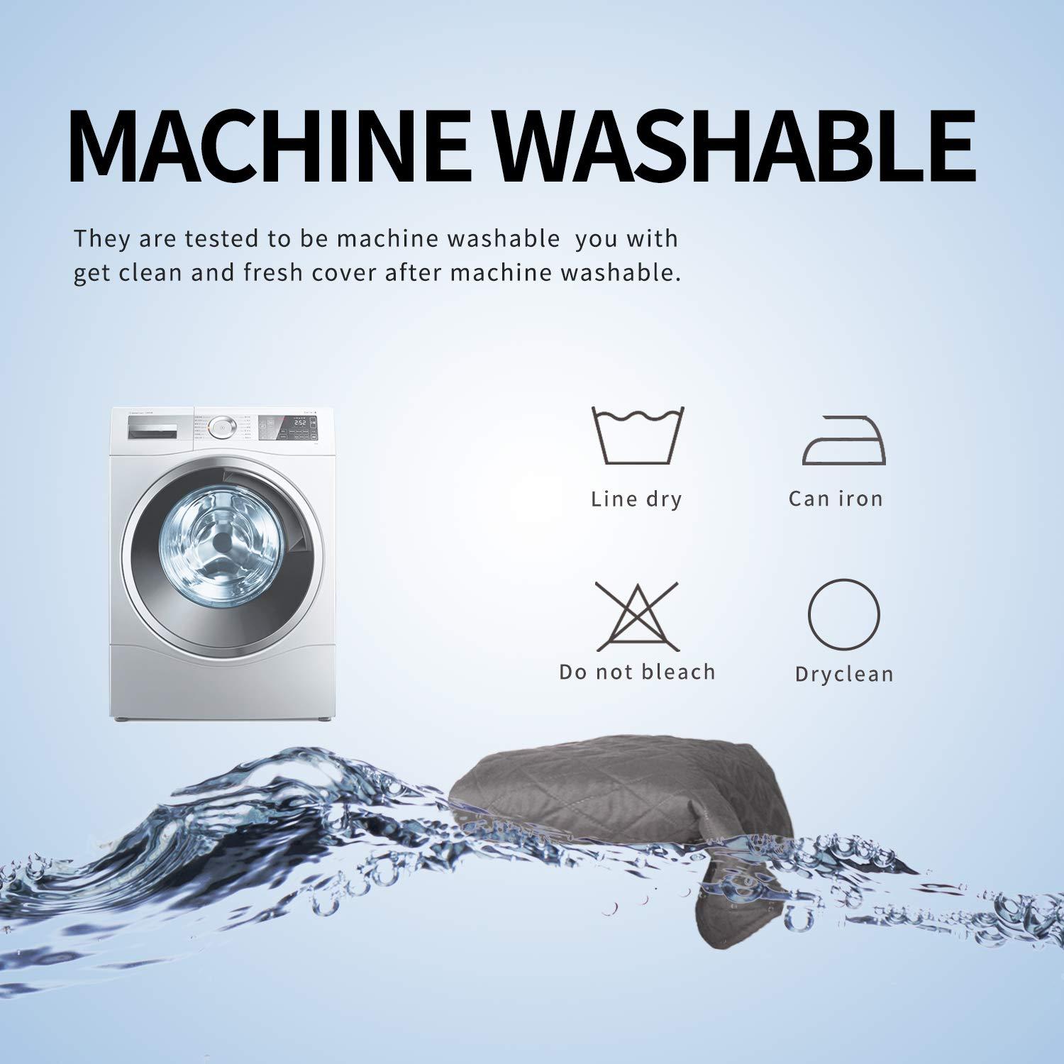 Easy-Going Futon Reversible Sofa Slipcover Water Resistant Couch Cover(Futon, Gray/Light Gray)