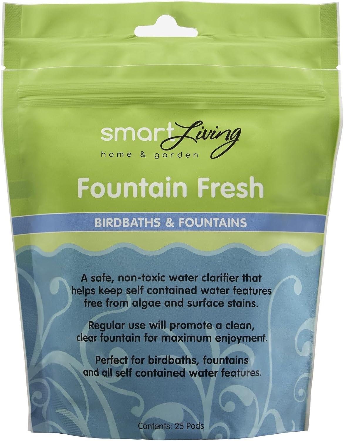 Fountain Fresh Non-Toxic Water Clarifier for Birdbaths & Fountains