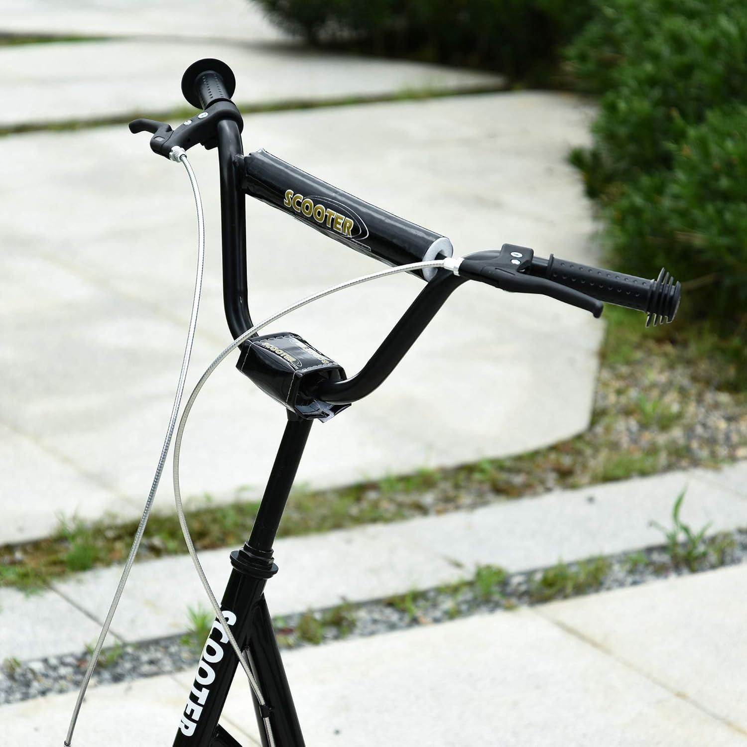 Green Adjustable Steel Frame Youth Kick Scooter