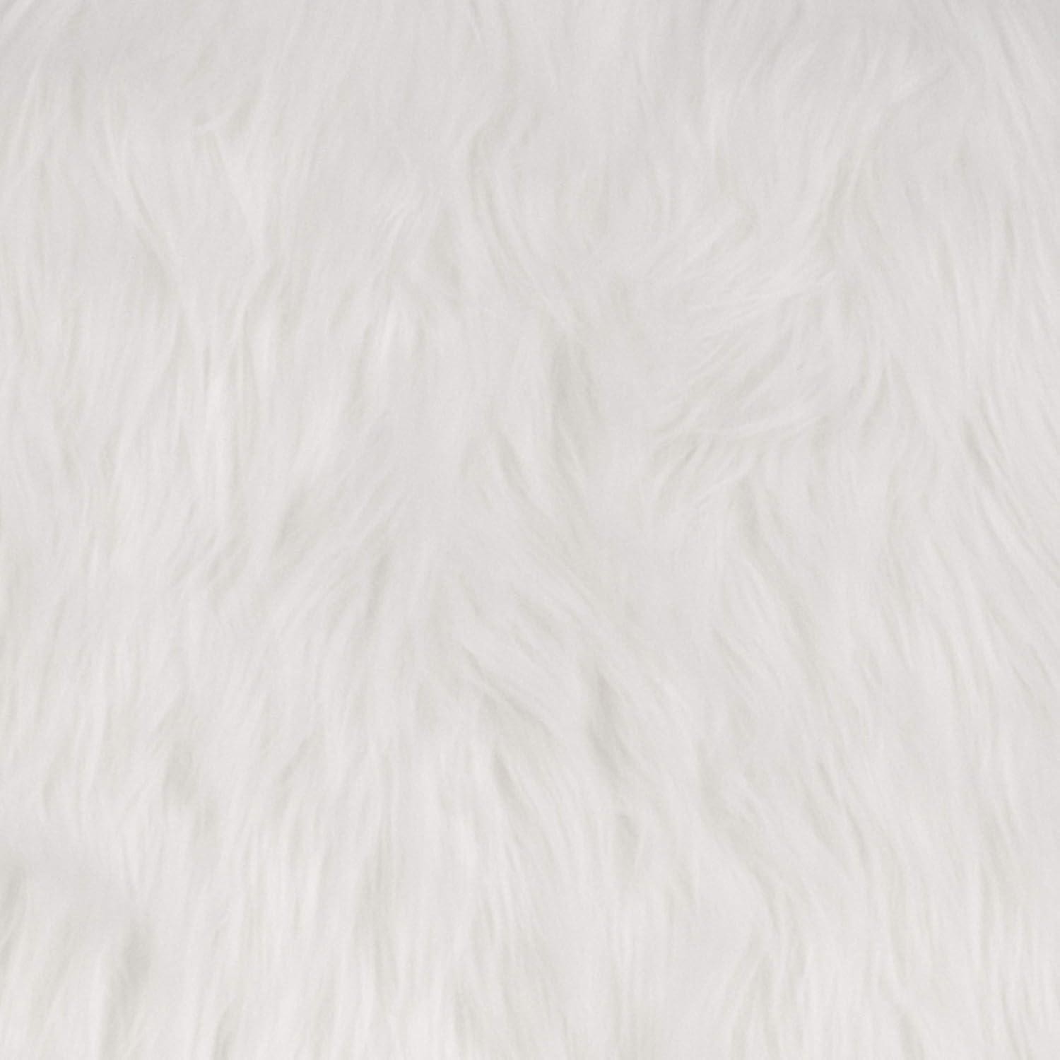 Flash Furniture Shaggy Dog White Accent Chair