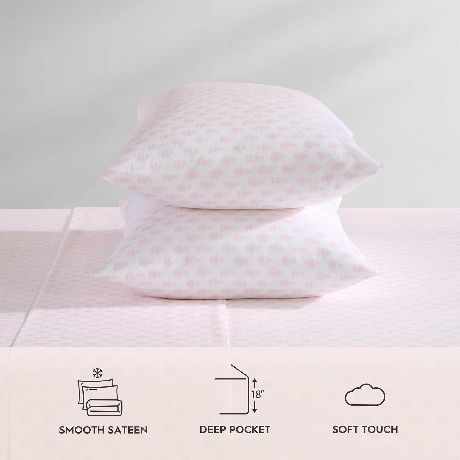 Laura Ashley Laura Ashley Printed Cotton Percale Sheet Set