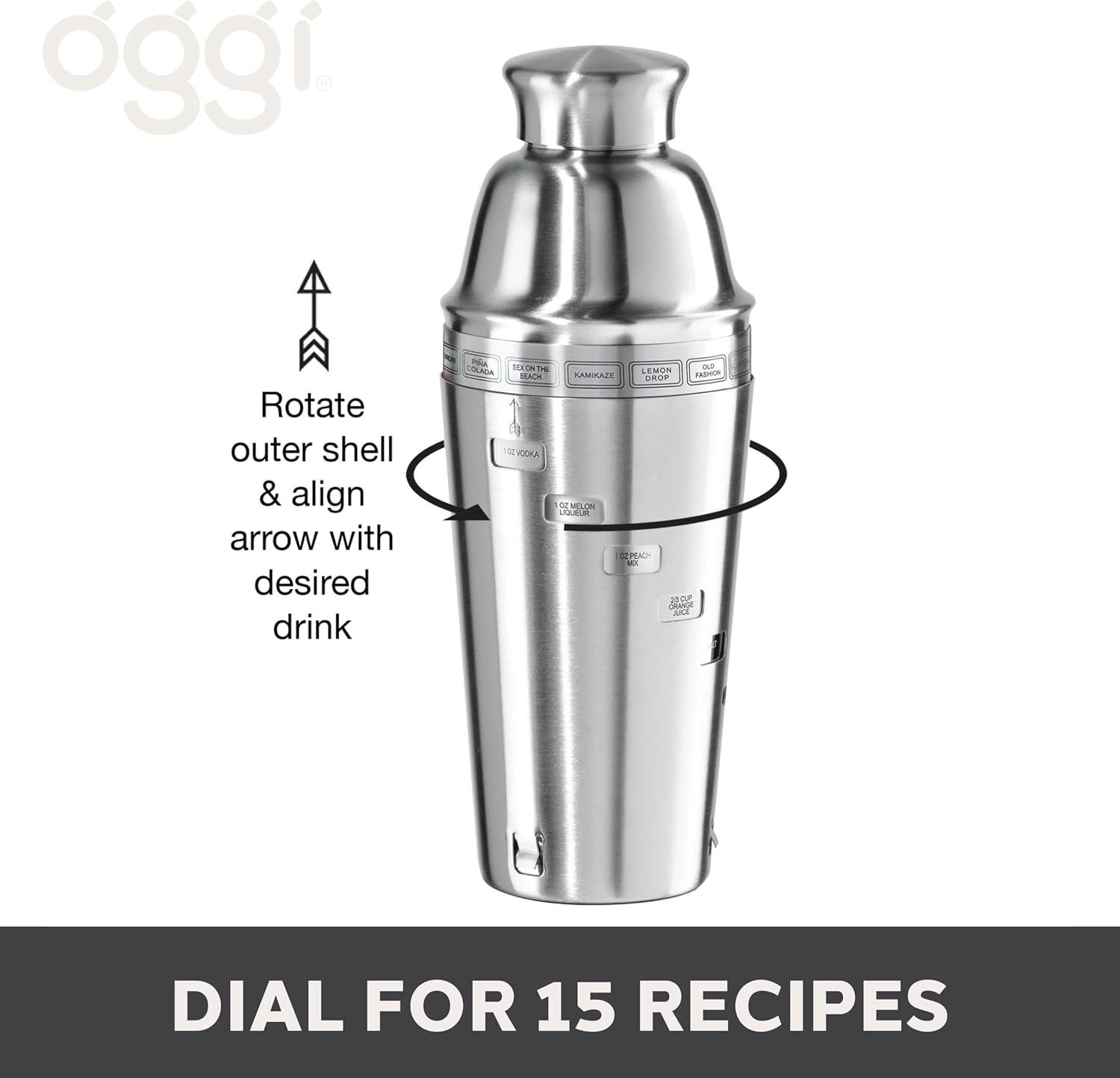 Oggi Dial-a-drink Shaker