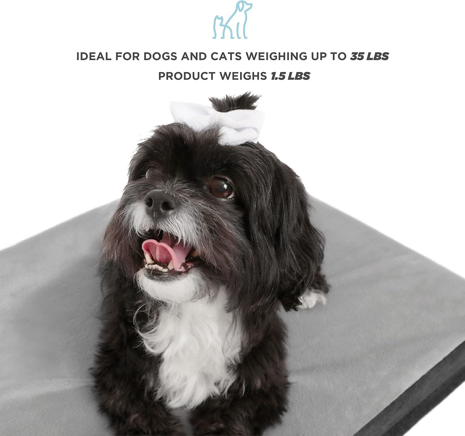 TailZzz Dream Pet Mattress 2-in-1 Cool Gel Infused with High Density foam | Rectangle Pet Mattress