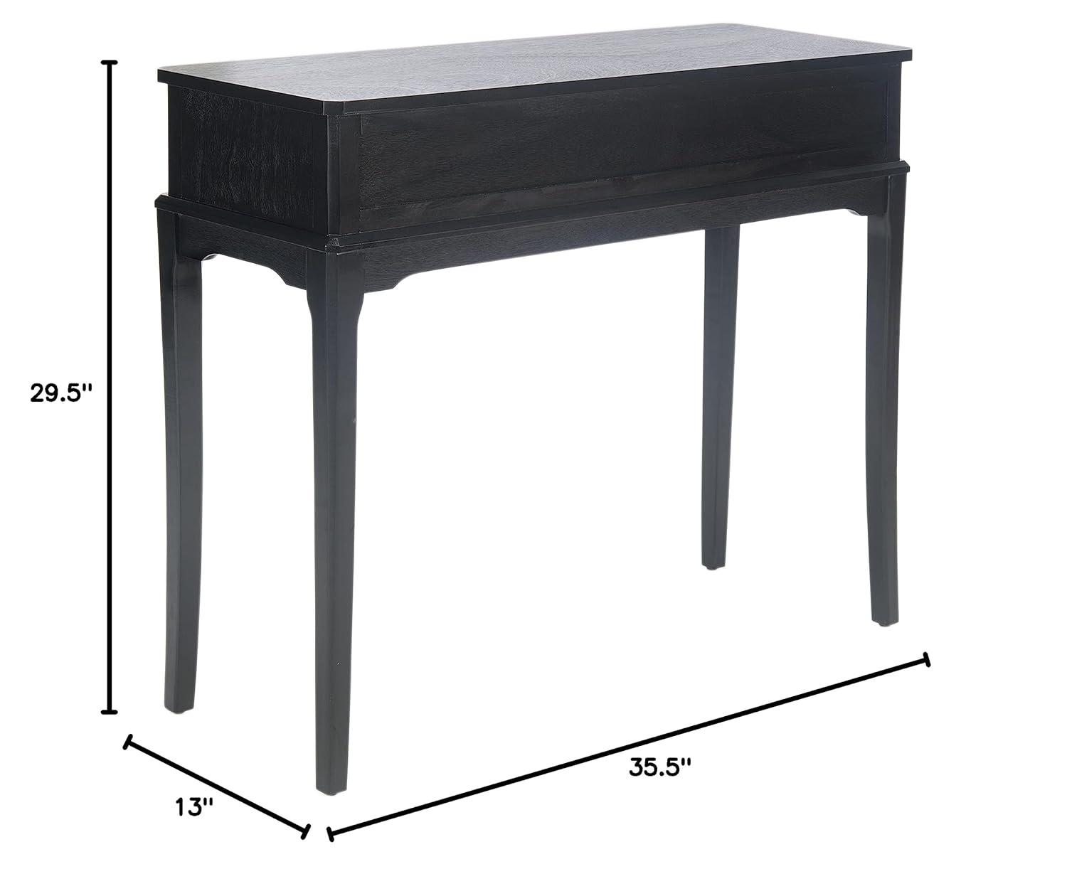 Opal 2 Drawer Console Table - CNS5726B - Black - Safavieh