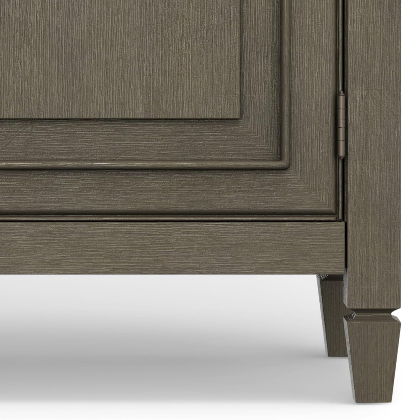 Connaught Solid Wood 2 - Door Accent Cabinet Entryway Storage Cabinet