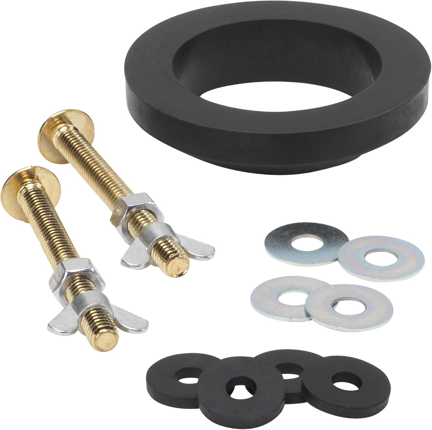 Universal Brass-Plated Tank to Bowl Kit with Gasket