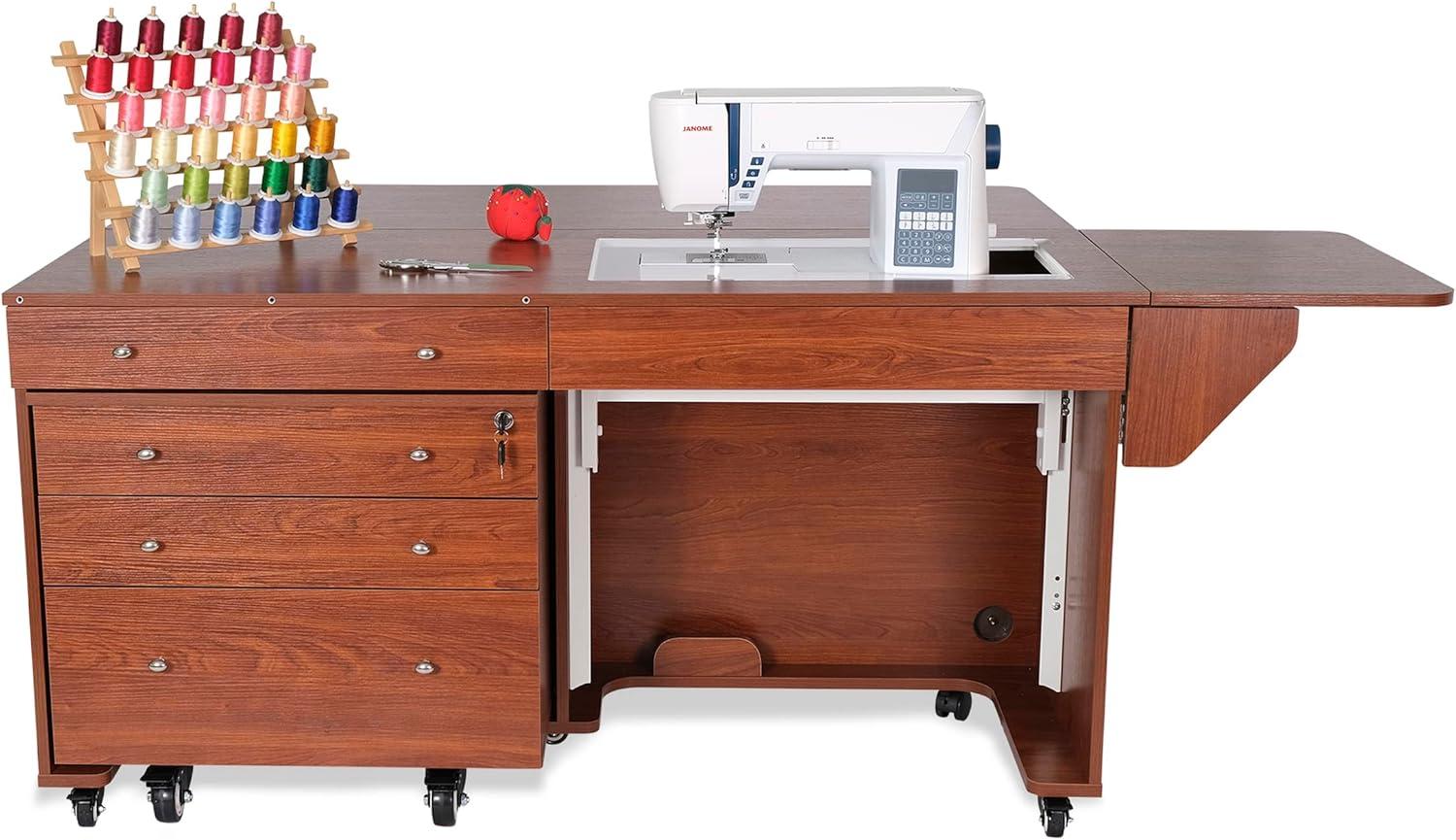 Kangaroo & Joey Hydraulic Lift Sewing Cabinet and Storage Caddy Combo by Kangaroo Sewing Furniture