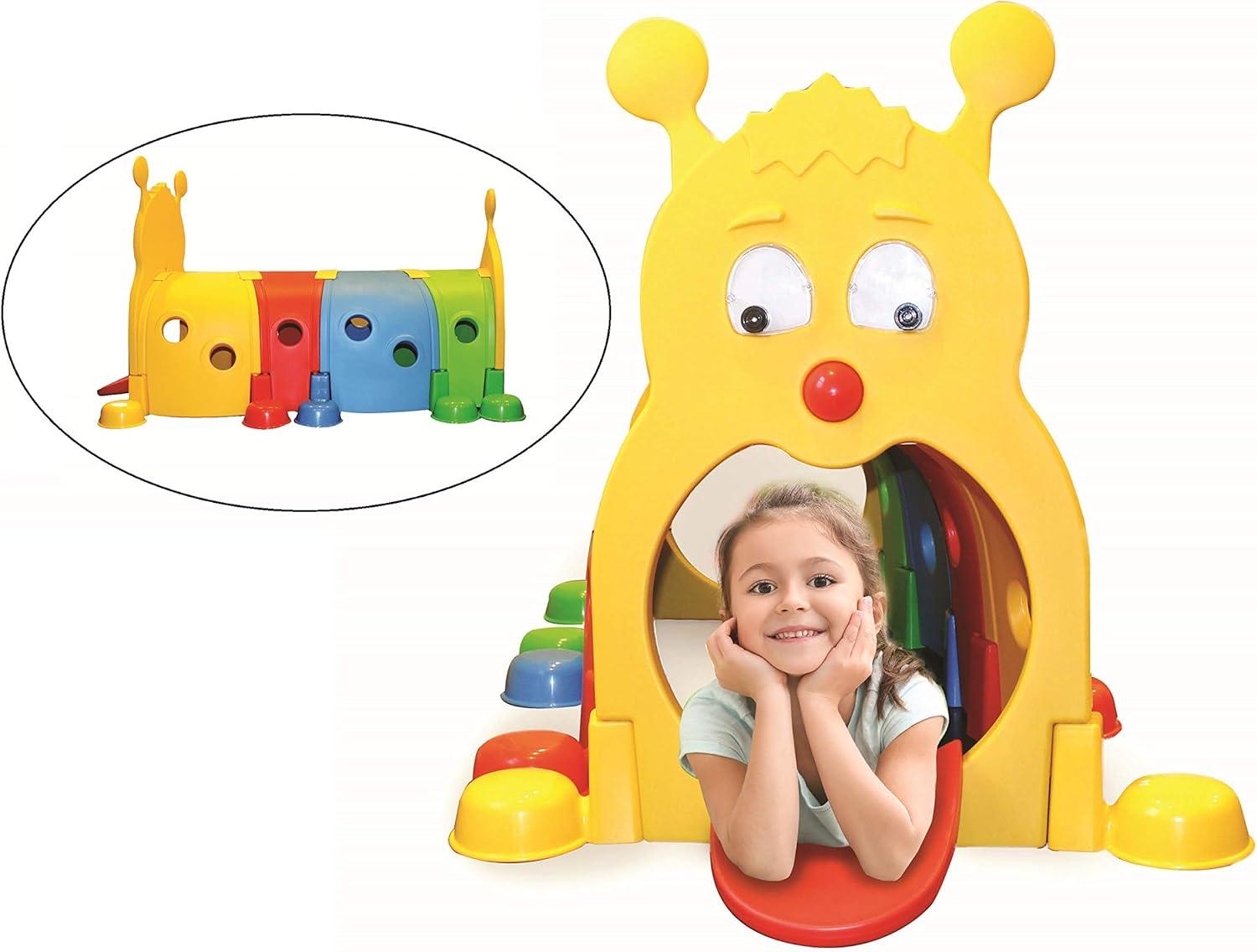 Colorful Caterpillar Climb and Crawl Play Tunnel for Kids