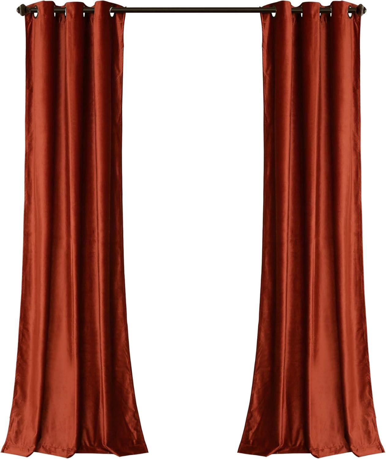 Lush Decor Grommet Room Darkening Curtain Panel 38" x 108" 2 Panels