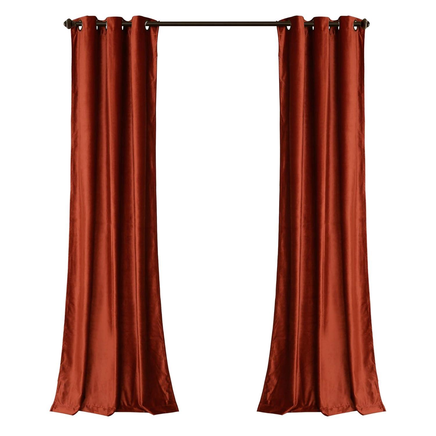 Lush Decor Grommet Room Darkening Curtain Panel 38" x 108" 2 Panels
