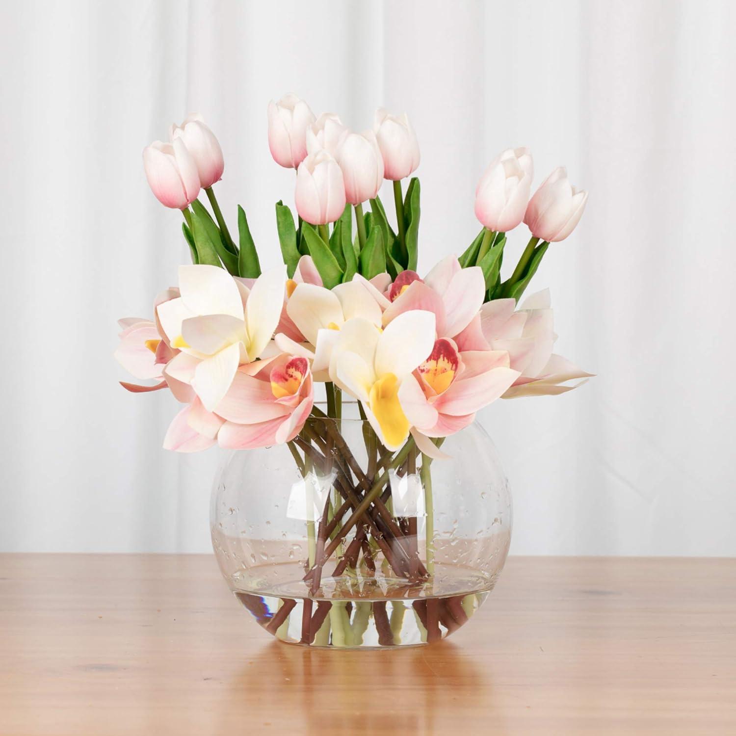 Clear Glass Bubble Terrarium Vase, 6" Diameter