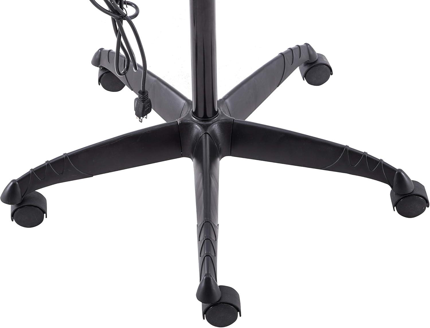 BarberPub Adjustable Bonnet Hood Hair Dryer with Wheel