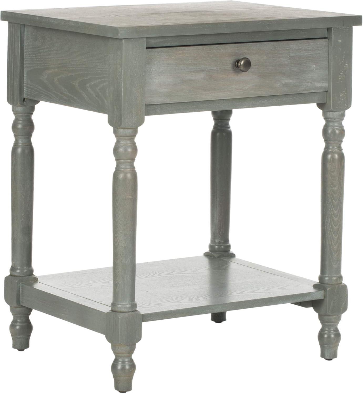 Tami Nightstand With Storage Drawer - AMH6604 - Ash Grey - Safavieh Couture