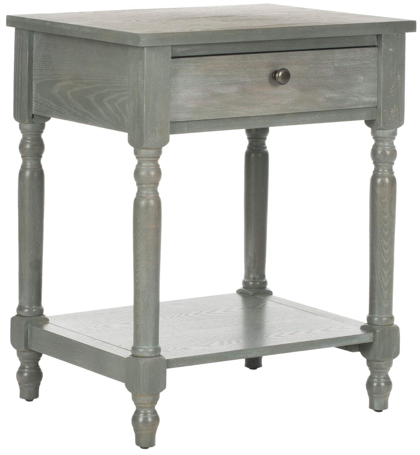Tami Nightstand With Storage Drawer - AMH6604 - Ash Grey - Safavieh Couture