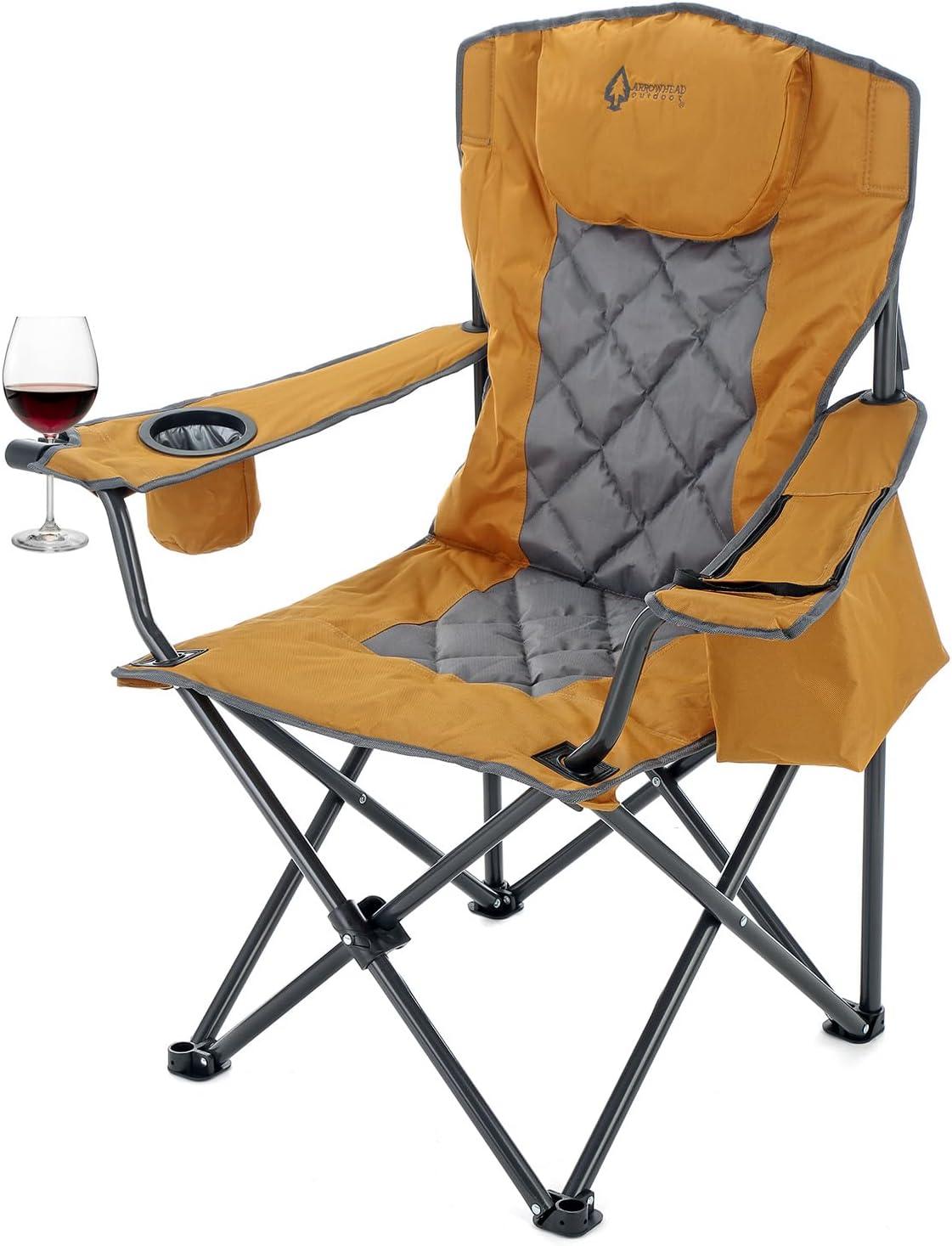 Folding Camping Chair with Cushions