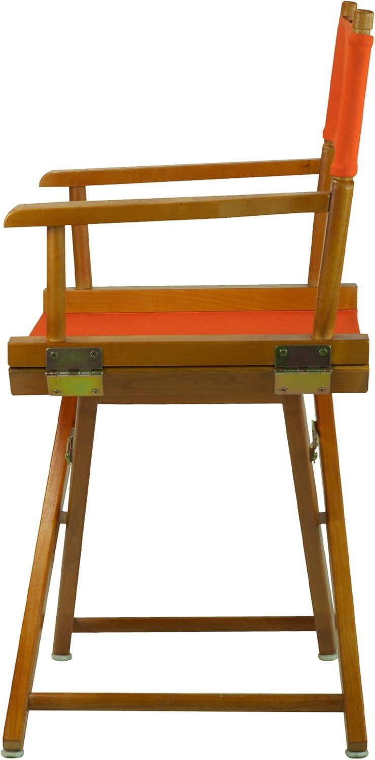 "18" Director's Chair Honey Oak Frame-Tangerine Canvas"