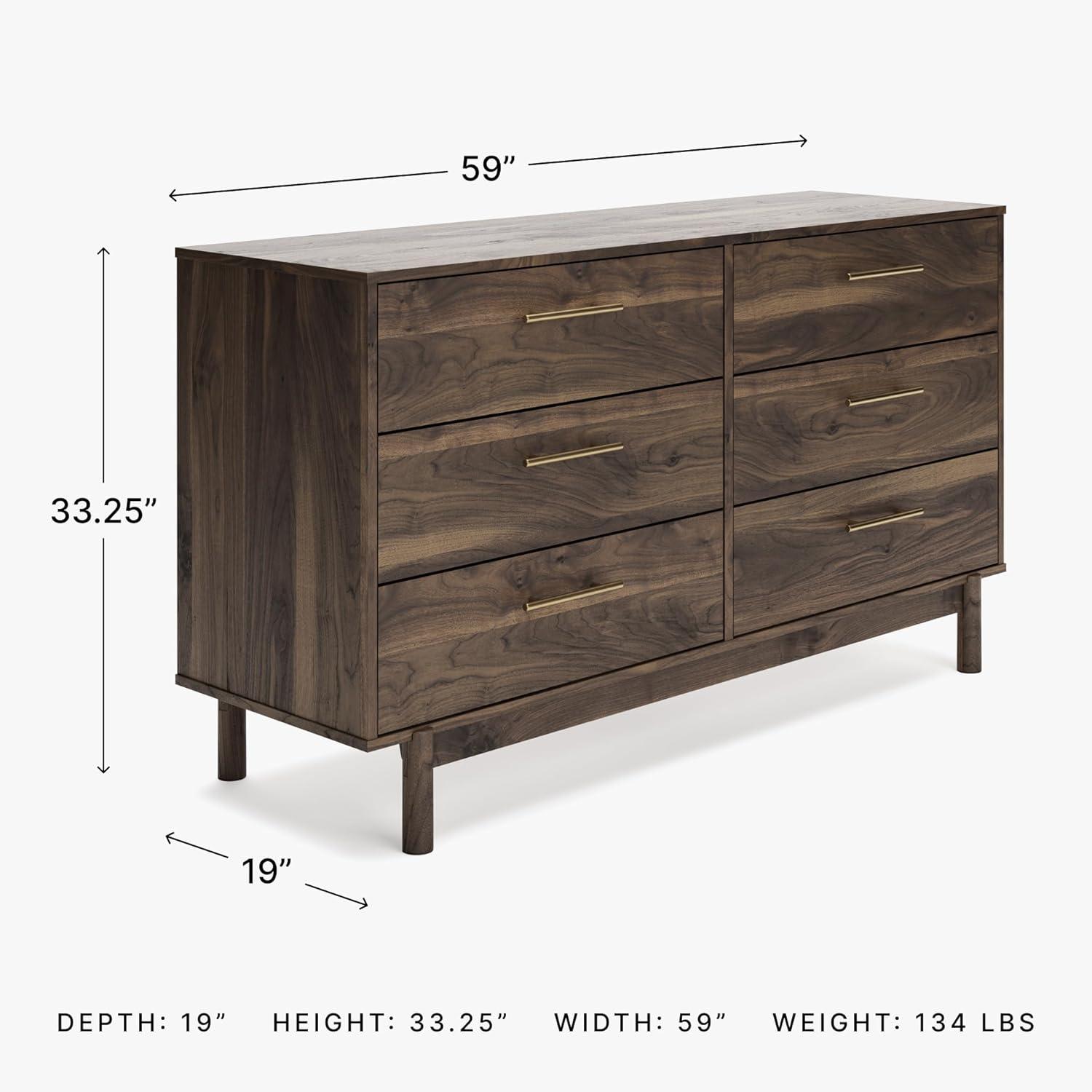 Millwood Pines Dudzik 59'' W 6 - Drawer Dresser