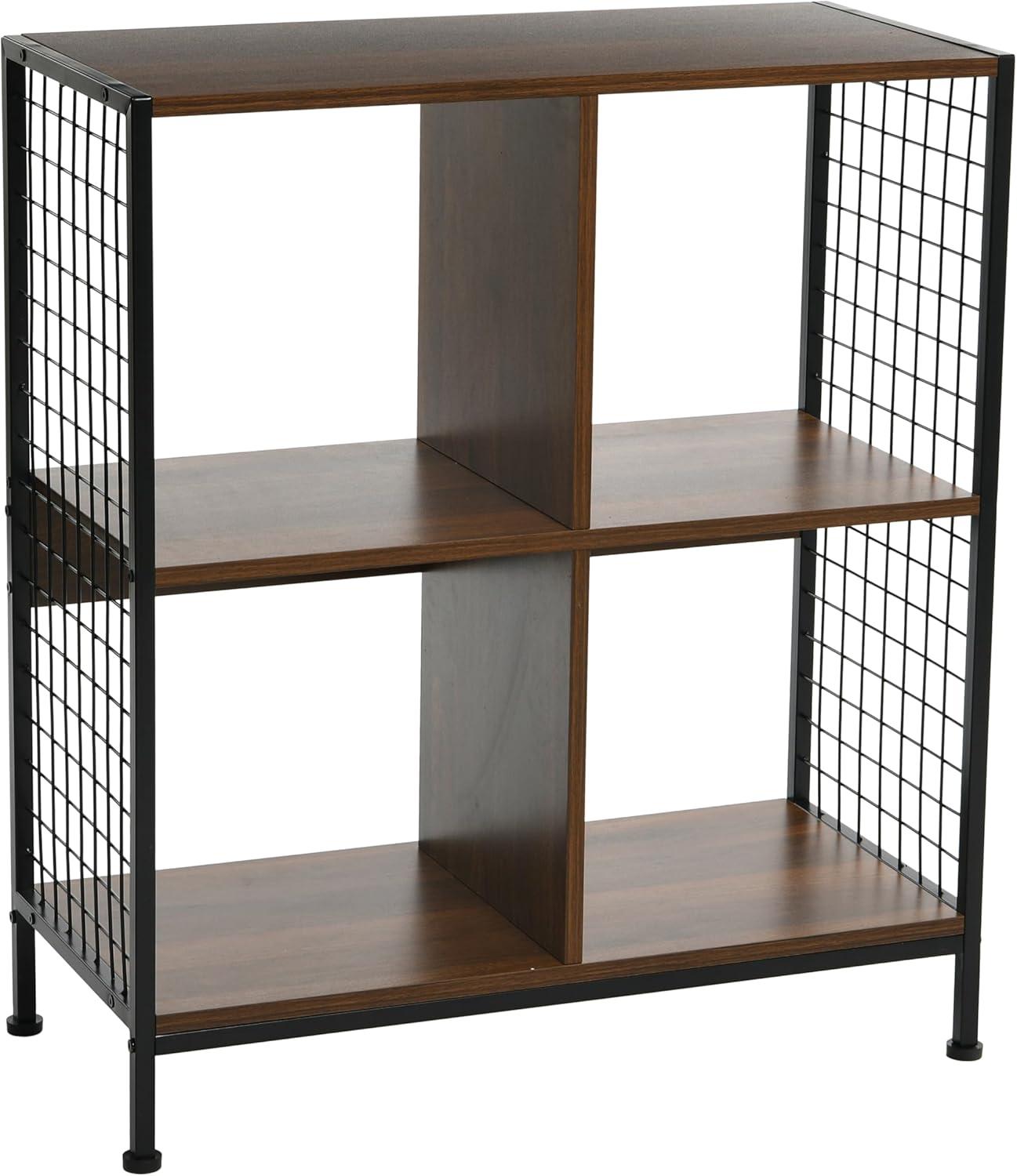 Household Essentials 28.15" Trellis 4 Shelf Bookshelf