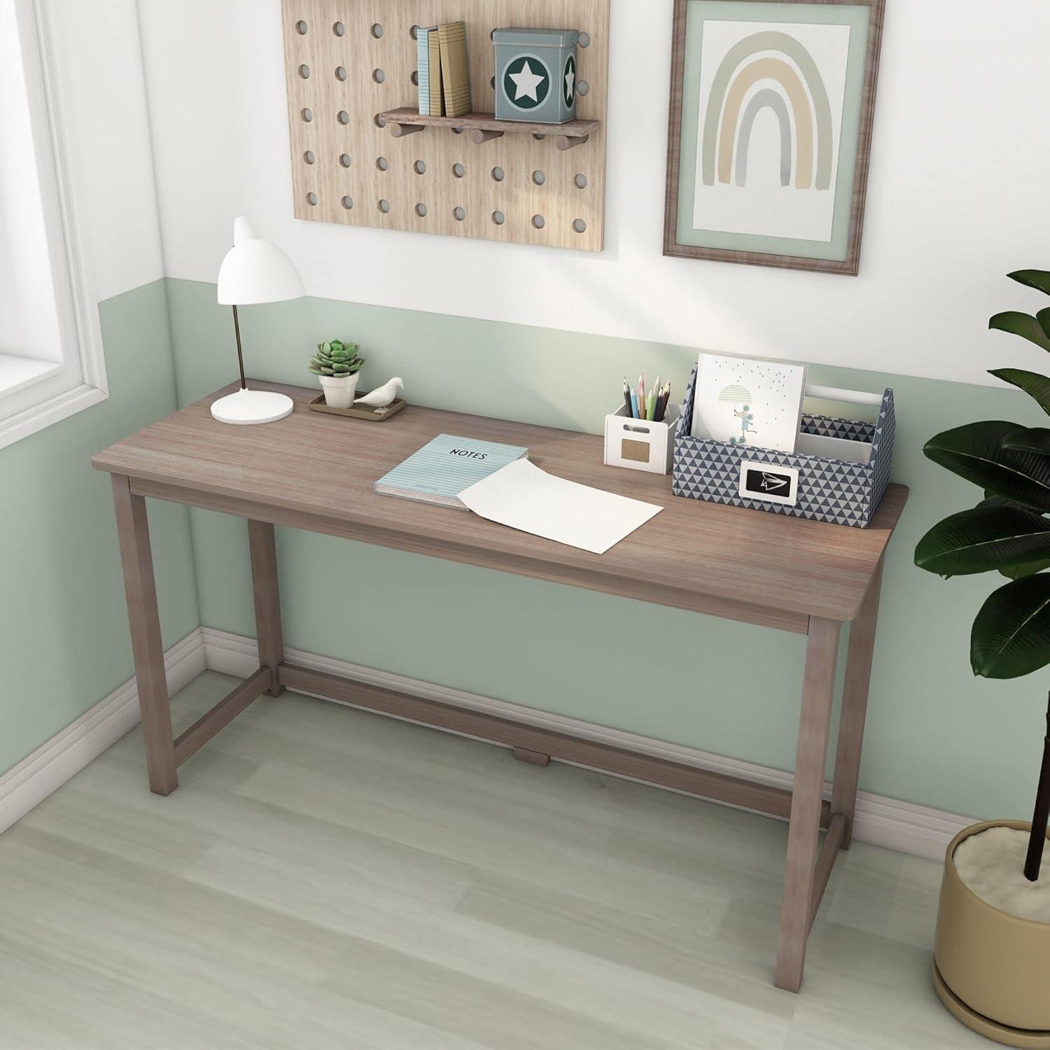 Max & Lily Solid Wood Desk