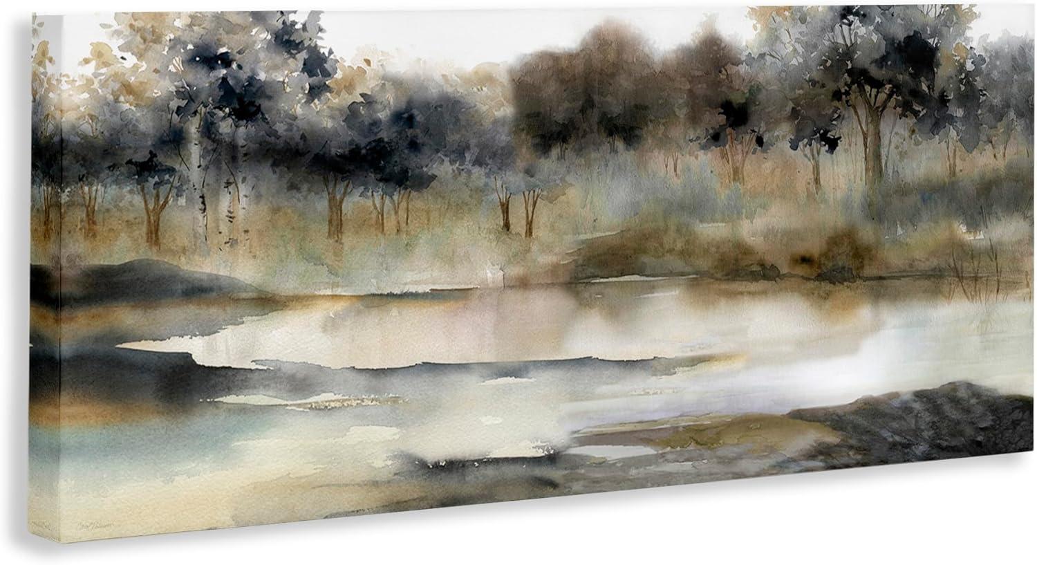 Stupell Industries " Trees By Lakeside Landscape " by Carol Robinson Painting Print