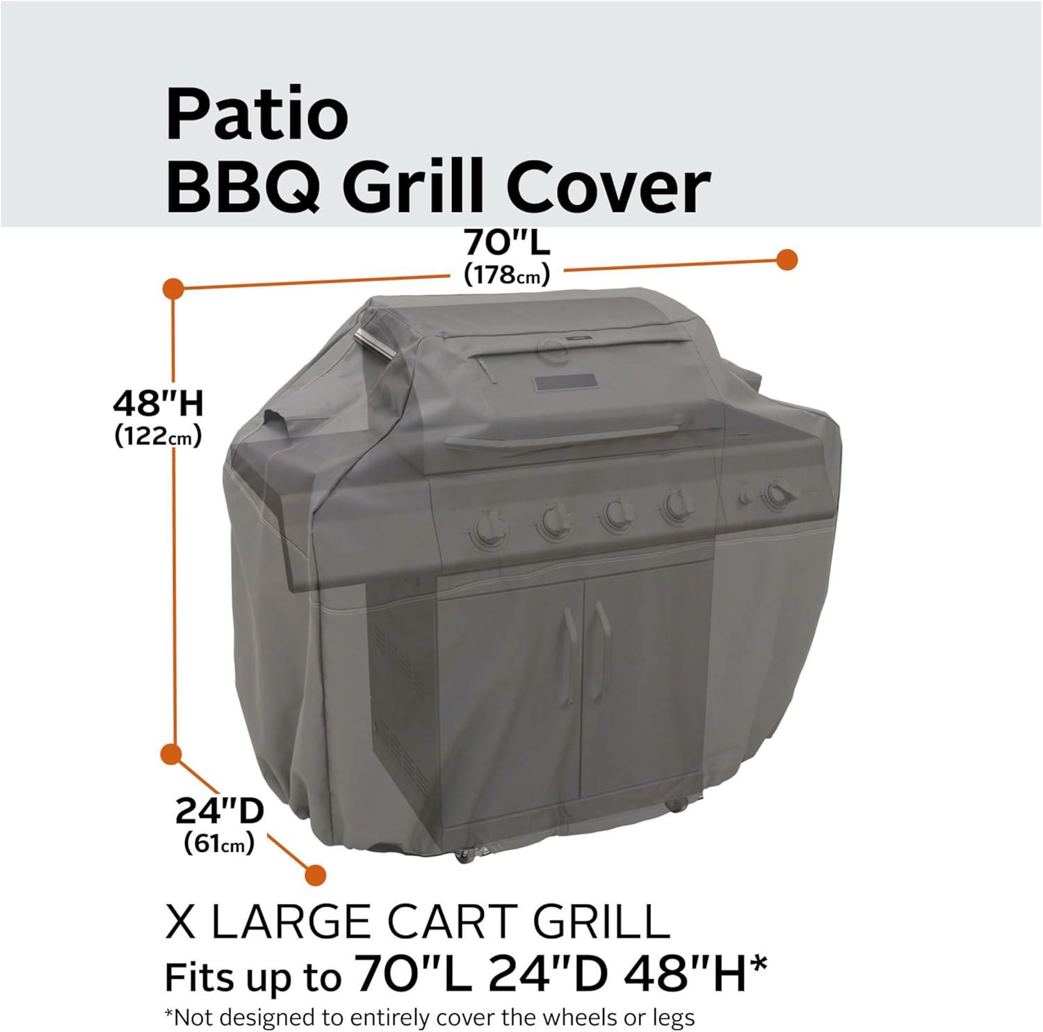 Ravenna 70 Inch Dark Taupe Water-Resistant BBQ Grill Cover