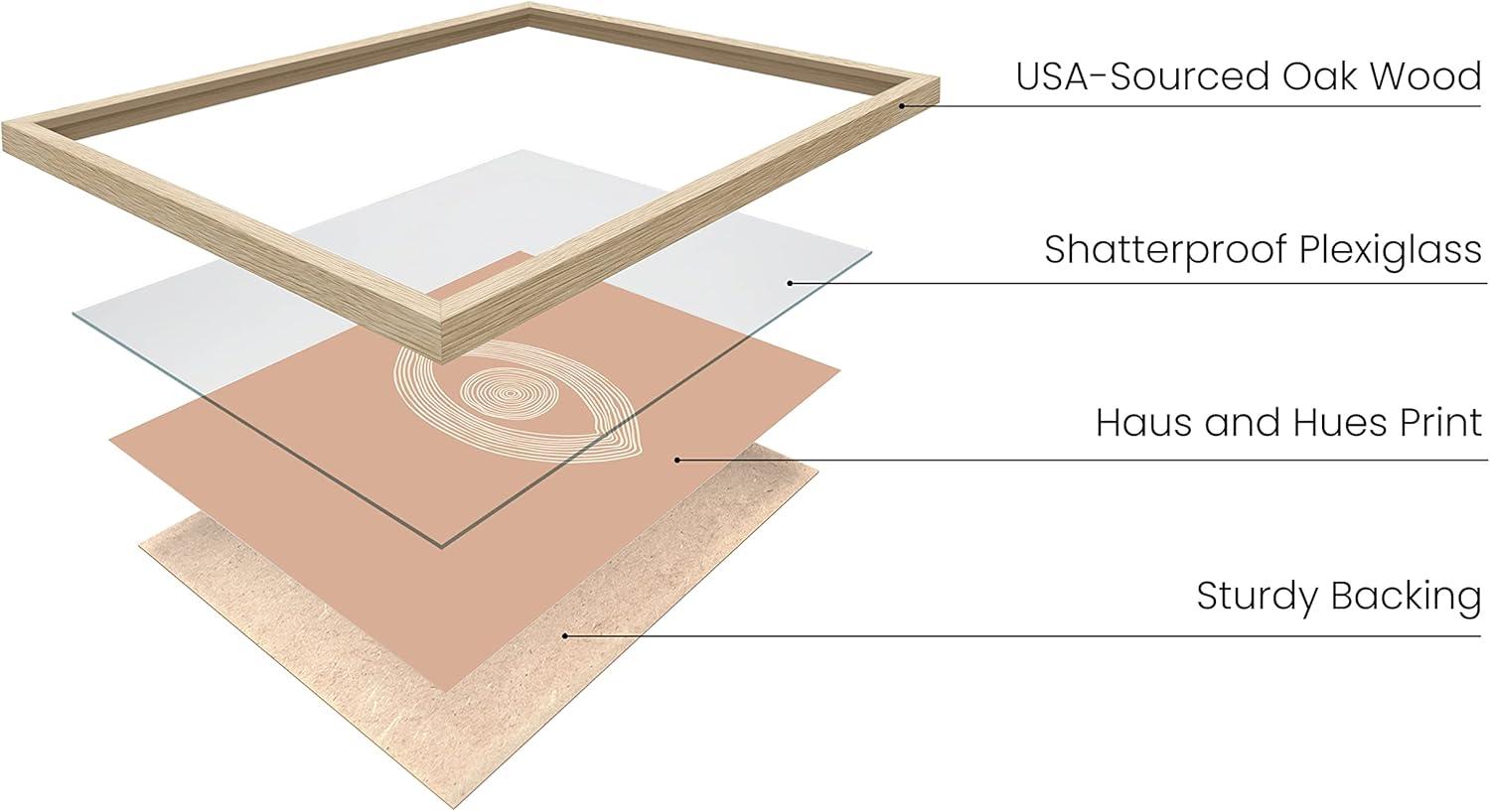 HAUS AND HUES Boho Posters Neutral Wall Art Prints - Boho Posters and Prints | Abstract Art Wall Prints Boho Art Wall Decor Boho Art Prints Boho Wall Decor Boho Prints | 12" x 16" UNFRAMED