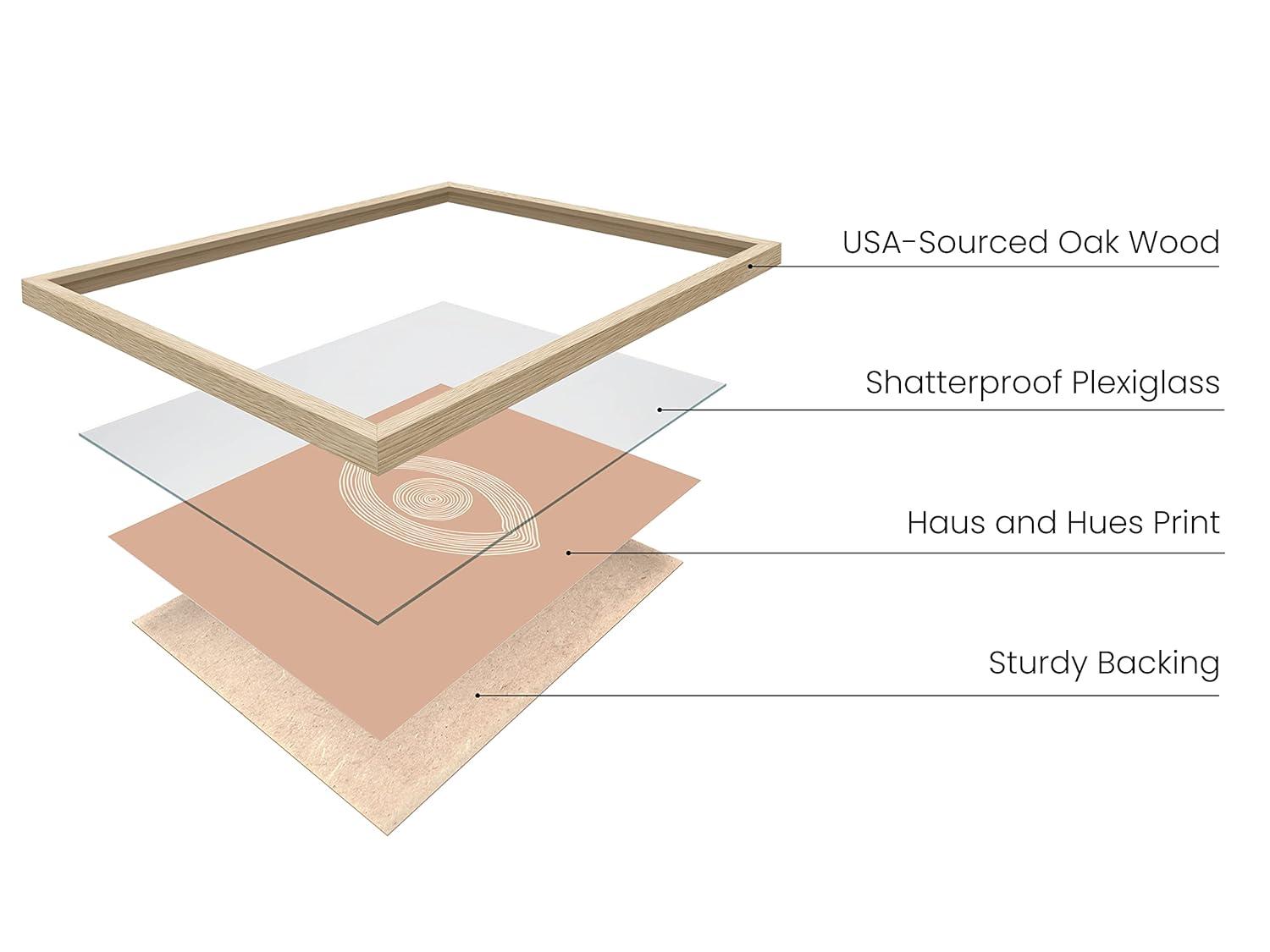 HAUS AND HUES Boho Posters Neutral Wall Art Prints - Boho Posters and Prints | Abstract Art Wall Prints Boho Art Wall Decor Boho Art Prints Boho Wall Decor Boho Prints | 12" x 16" UNFRAMED