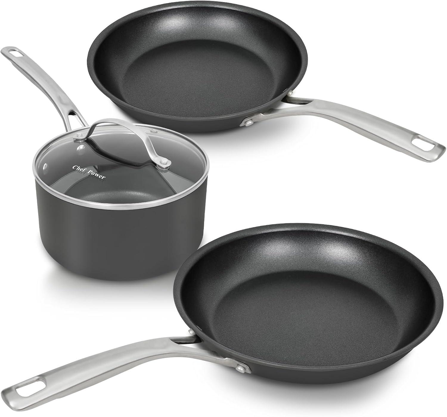 Essential 4 - Piece Hard Anodized Nonstick Cookware Set