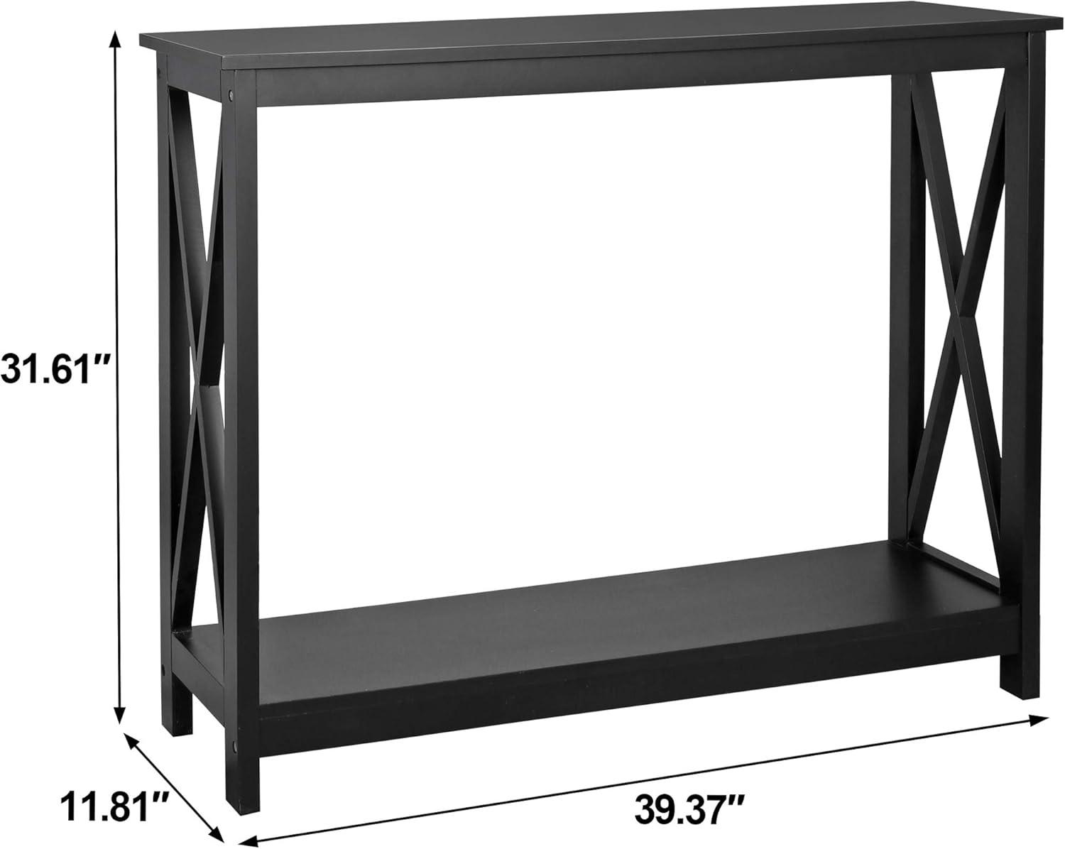 Galaxera Console Table For Entryway Storage Shelf Entry Modern Farm Accent Sofa