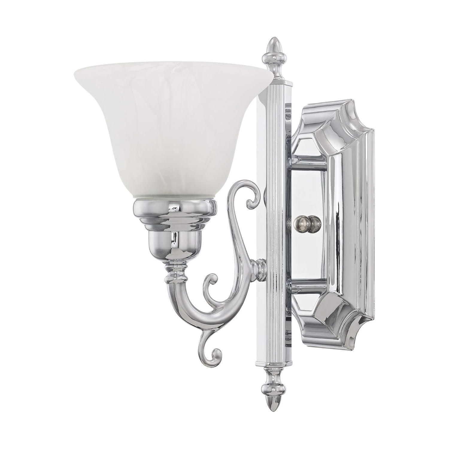 Livex Lighting French Regency 1 - Light Vanity in  Polished Chrome