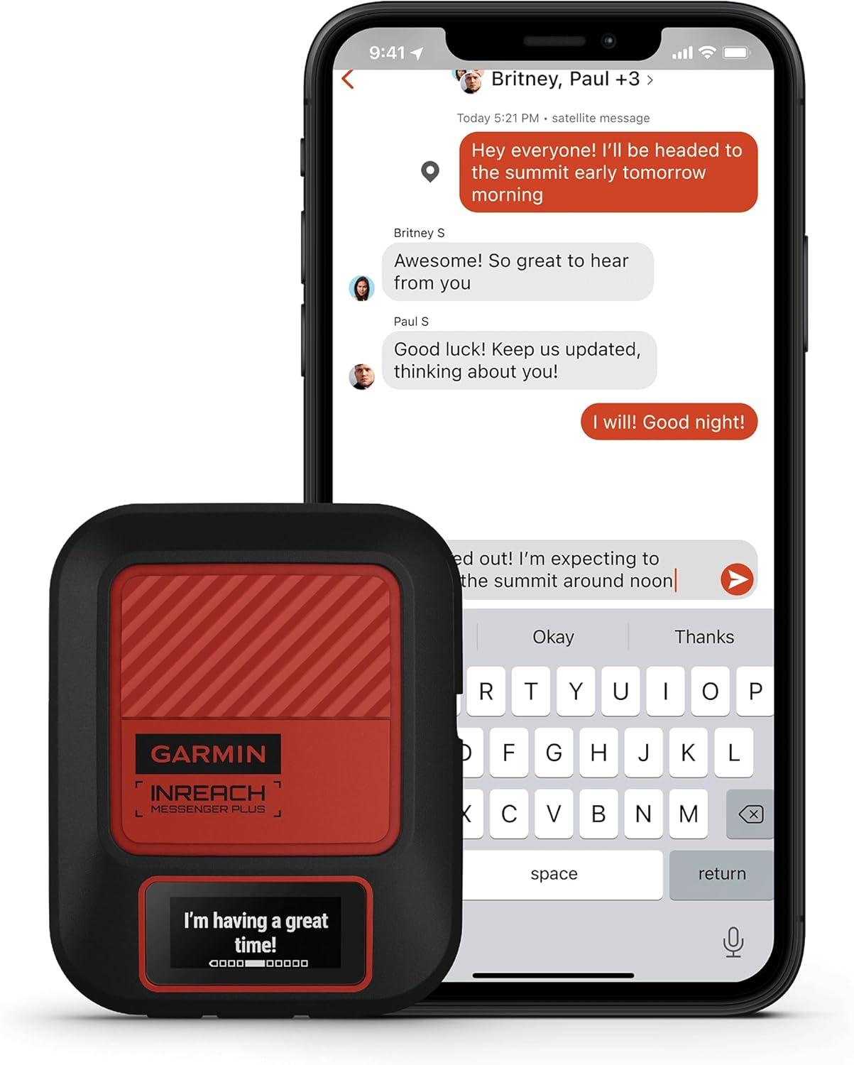 Garmin inReach Messenger Plus SOS Satellite Communicator  Handheld Only
