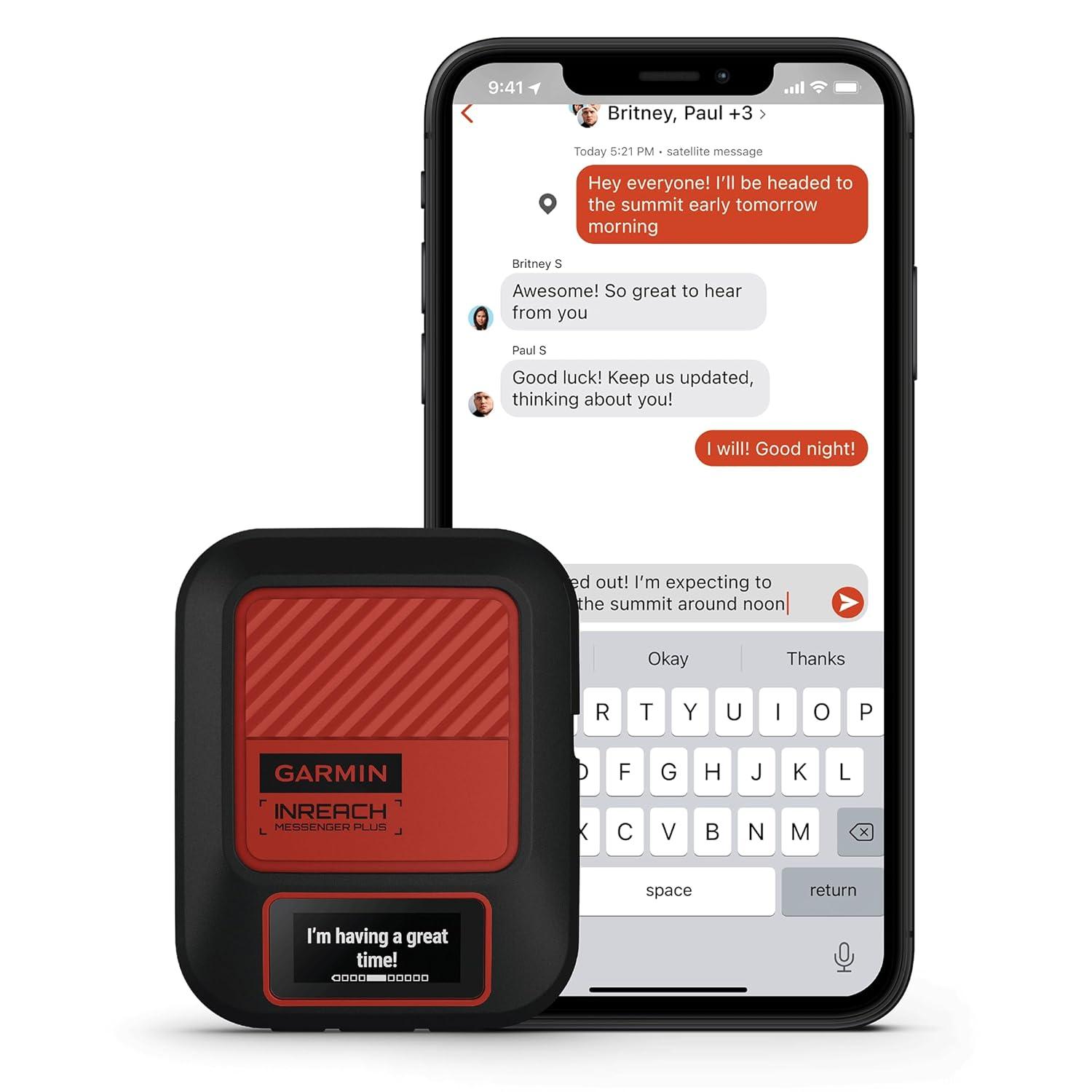 Garmin inReach Messenger Plus SOS Satellite Communicator  Handheld Only
