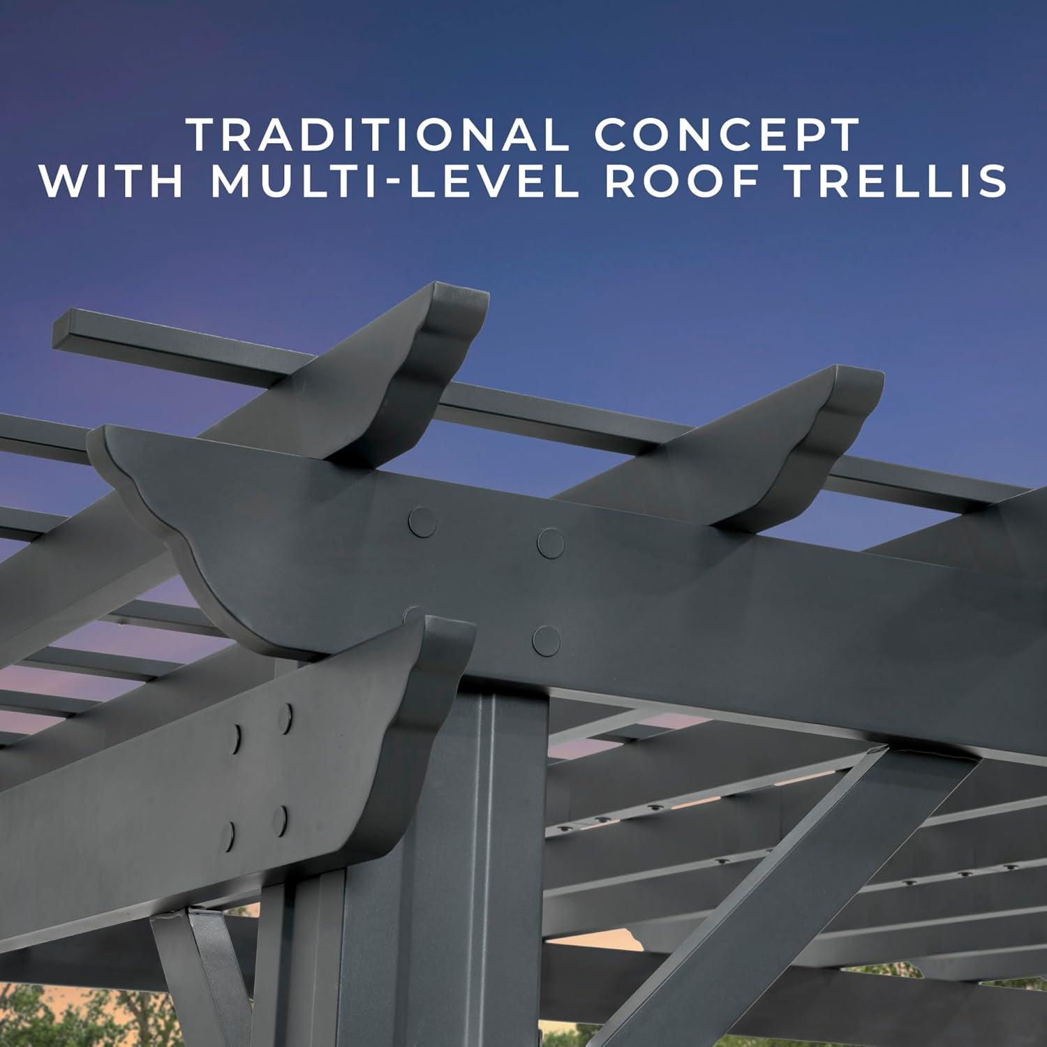 Backyard Discovery Backyard Discovery 14' x 12' Steel Traditional Pergola