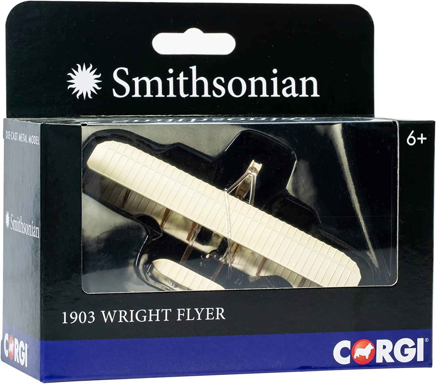 Cream Diecast Metal Wright Flyer Model Airplane