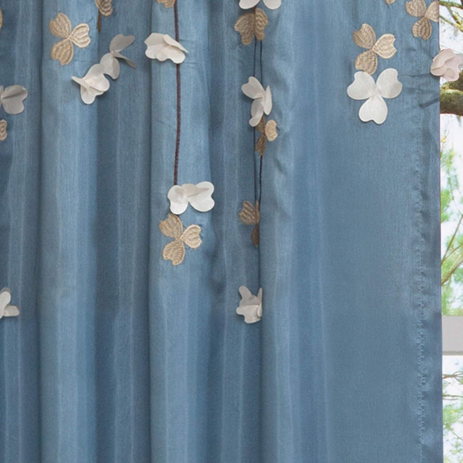 Flower Drops Light Filtering Window Curtain Panel - Lush Décor