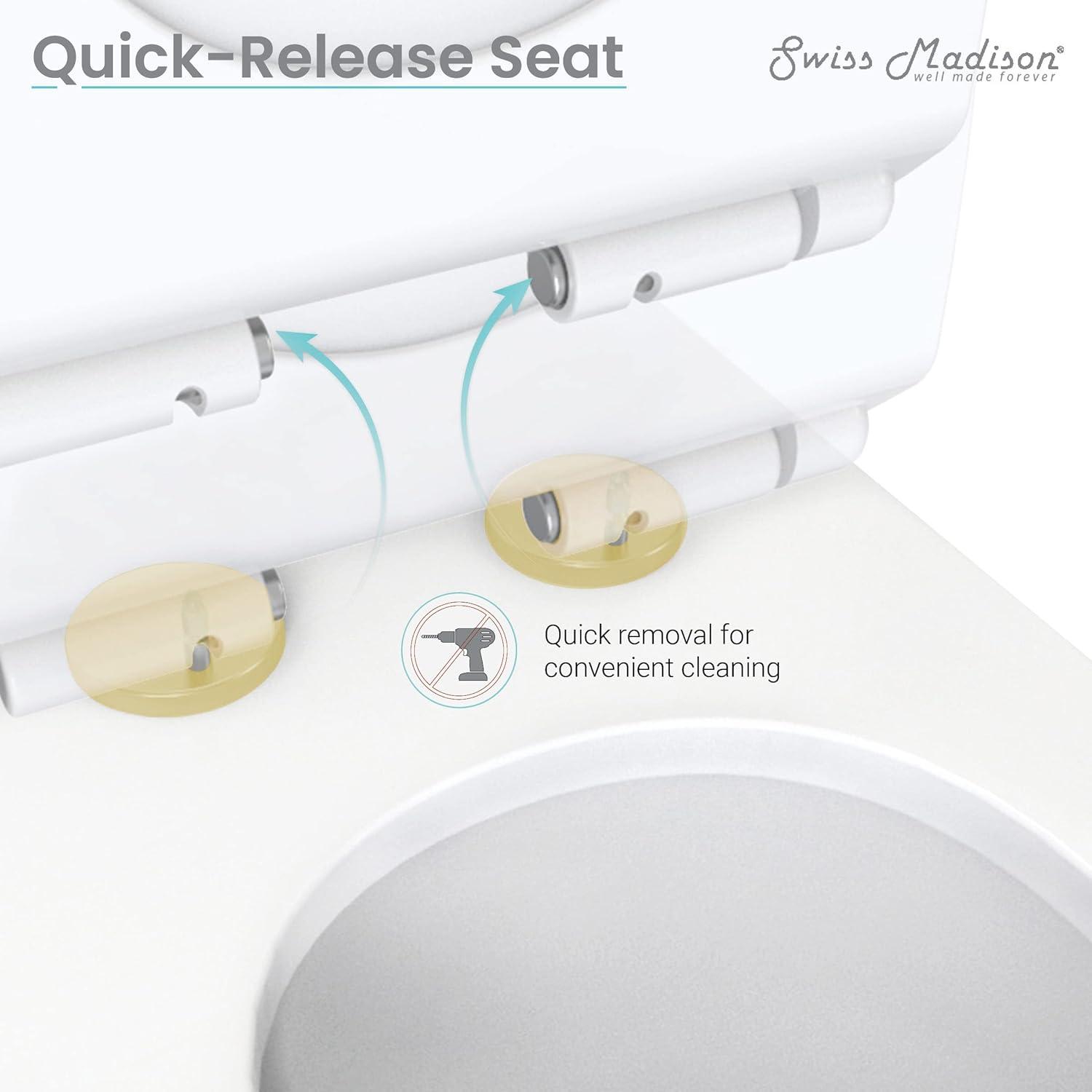 Concorde One Piece Square Toilet Dual Flush, Brushed Gold Hardware 1.1/1.6 gpf